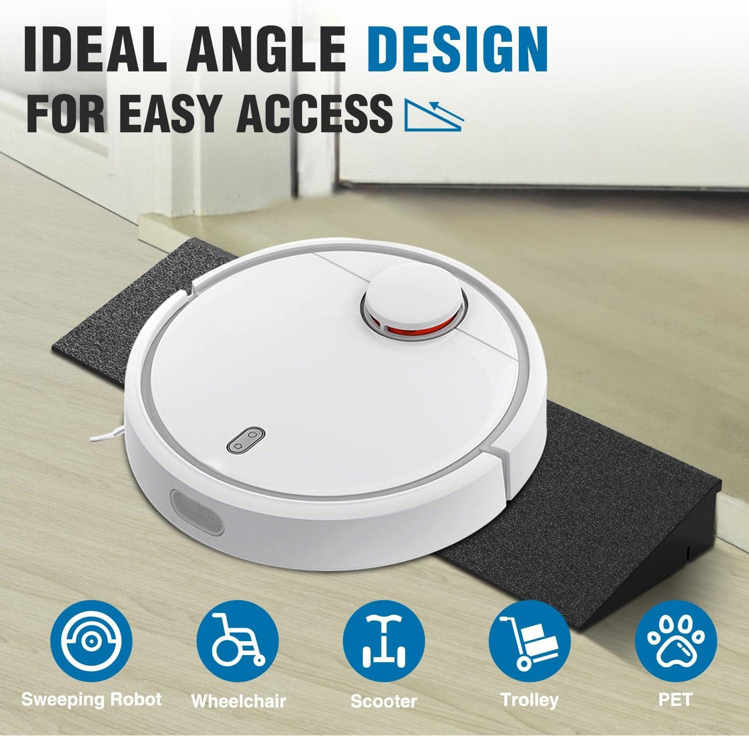 imageNilight 16quot Rise Threshold Ramp for Doorways 197quot Wide Low Profile Rubber Smooth Access Door Ramp for Doorway Curb Home Steps Bathroom16 Rise