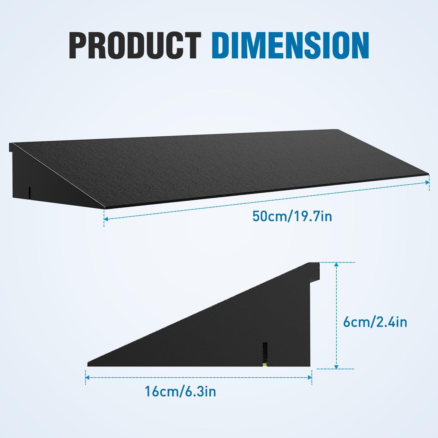 imageNilight 16quot Rise Threshold Ramp for Doorways 197quot Wide Low Profile Rubber Smooth Access Door Ramp for Doorway Curb Home Steps Bathroom24 Rise