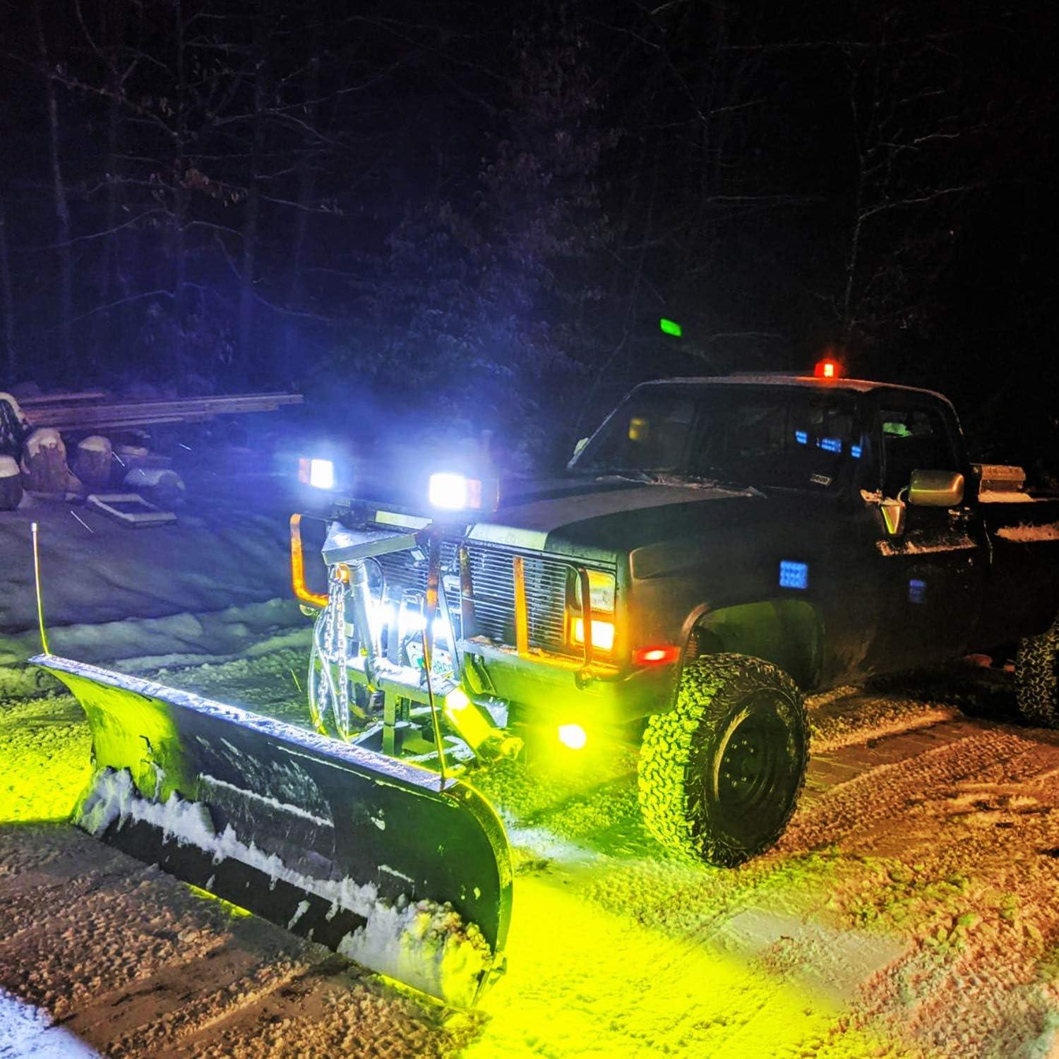 imageNilight 18001FB 2PCS 5Inch 72W Double Row Flood Bar 10800Lumens Driving Fog Led Off Road Lights for Trucks Jeep ATV UTV SUV Boat MarineYellow White