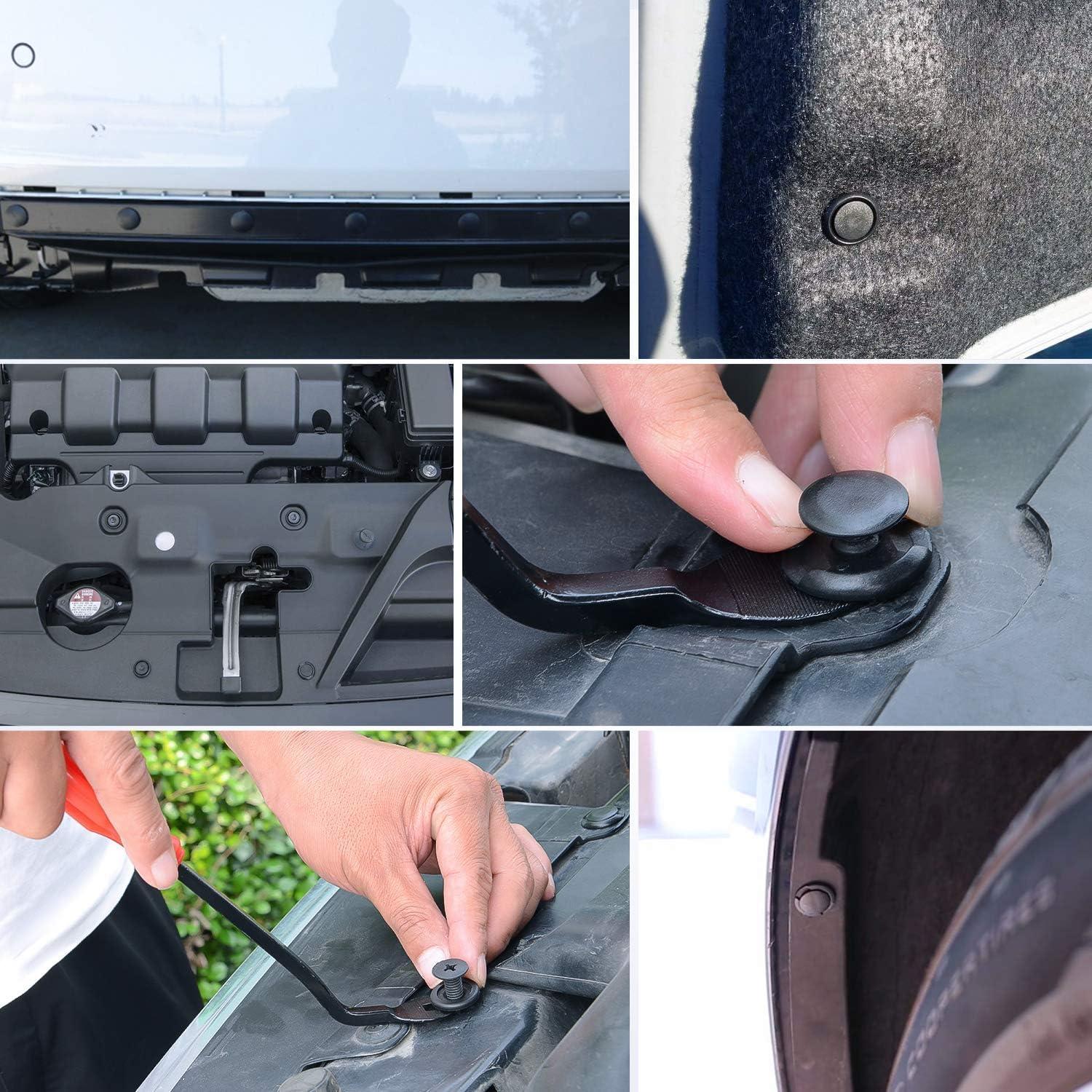 imageNilight 190 Pcs Car Retainer Clips Fastener Remover 18 Most Popular Sizes Applications Auto Push Pin Rivets Set Door Trim Panel Clips for Toyota Honda Nissan Mazda2 Years Warranty190PCS Retainer Clips  Fastener Remover