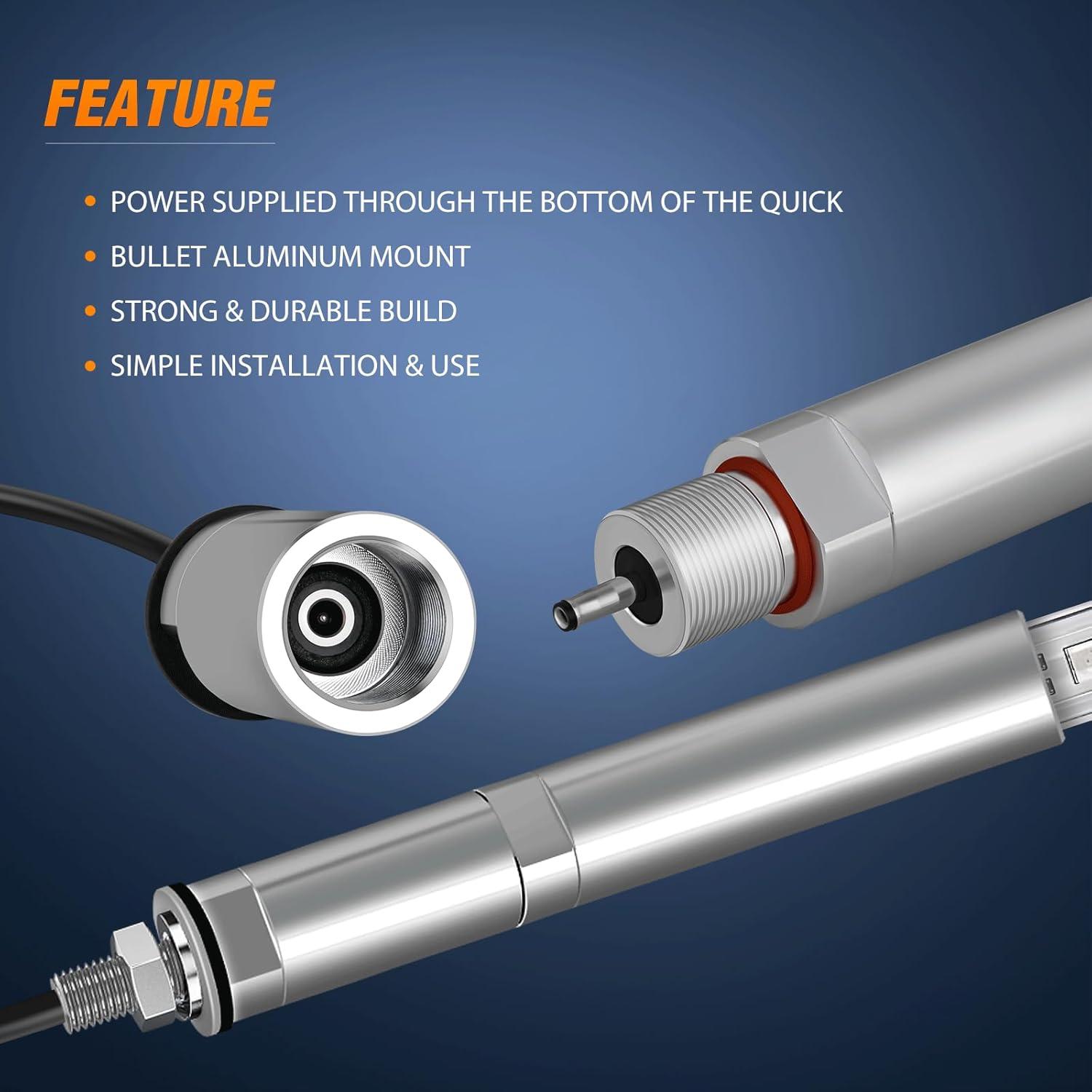 imageNilight 1PCS 4FT LED Whip Light with Aluminum Base Red Color Safety Warning Pole Lighted Antenna Whips for RZR Polaris Dune Buggy OffRoad Truck UTV ATV1PC Green