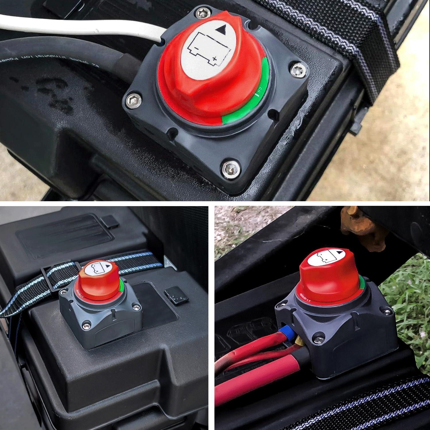 imageNilight 2 Pack Battery Switch 12V 24V 48V 275A OnOff Heavy Duty Battery Power Cut Master Switch Disconnect Isolator for Truck Vehicle Trailer RV Marine Boat Yacht2Pcs OnOff Switch 275A