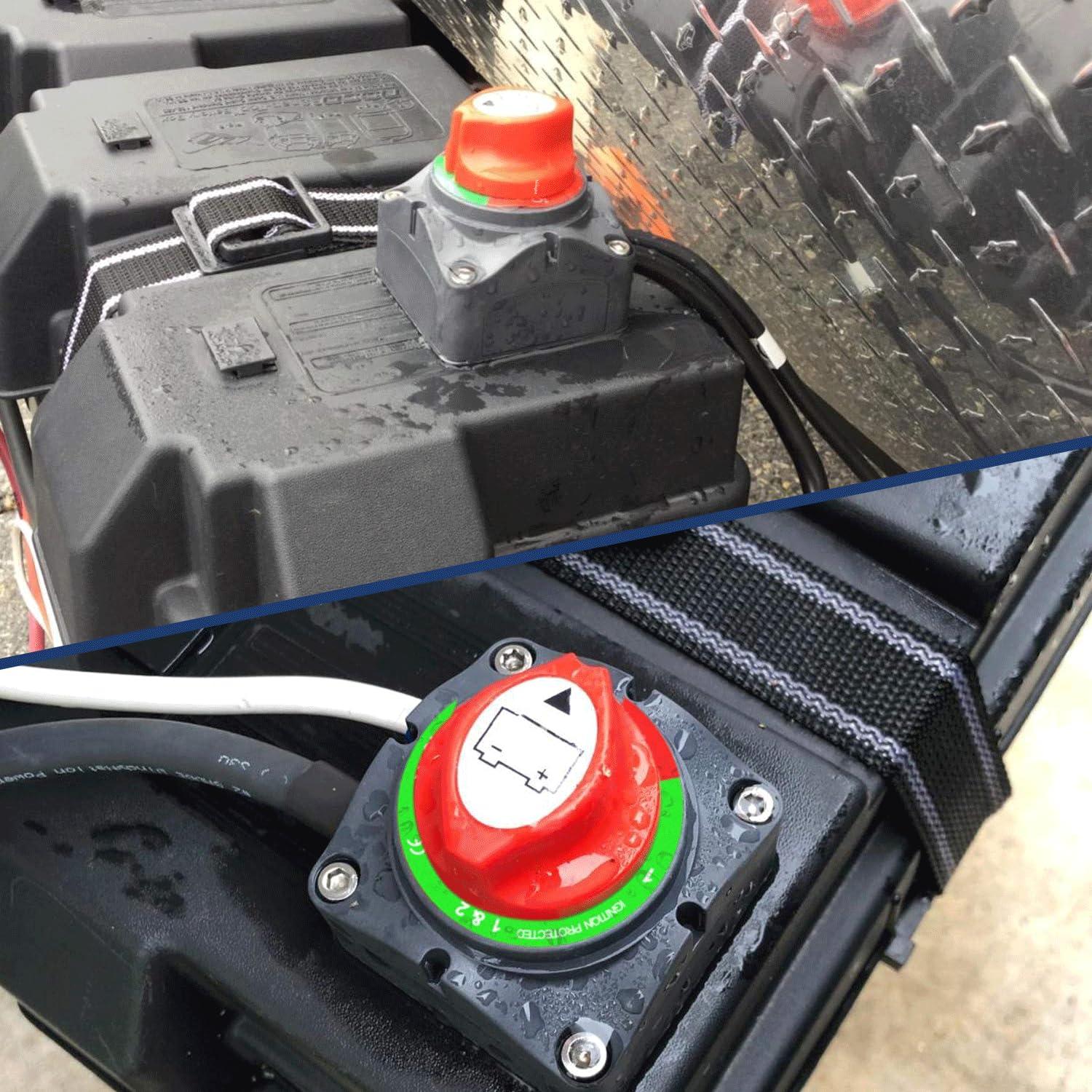 imageNilight 2 Pack Battery Switch 12V 24V 48V 275A OnOff Heavy Duty Battery Power Cut Master Switch Disconnect Isolator for Truck Vehicle Trailer RV Marine Boat Yacht12BothOff Switch 600A