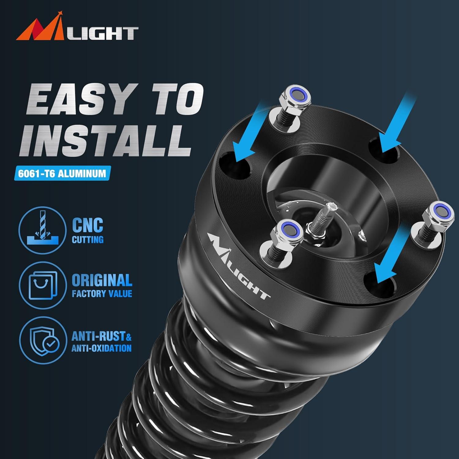 imageNilight 2 inch Front Leveling Lift Kit for Ford F150 2004 2005 2006 2007 2008 2009 2010 2011 2012 2013 2014 2015 2016 2017 2018 2019 2020 2021 2022 2023 Suspension Level Kit