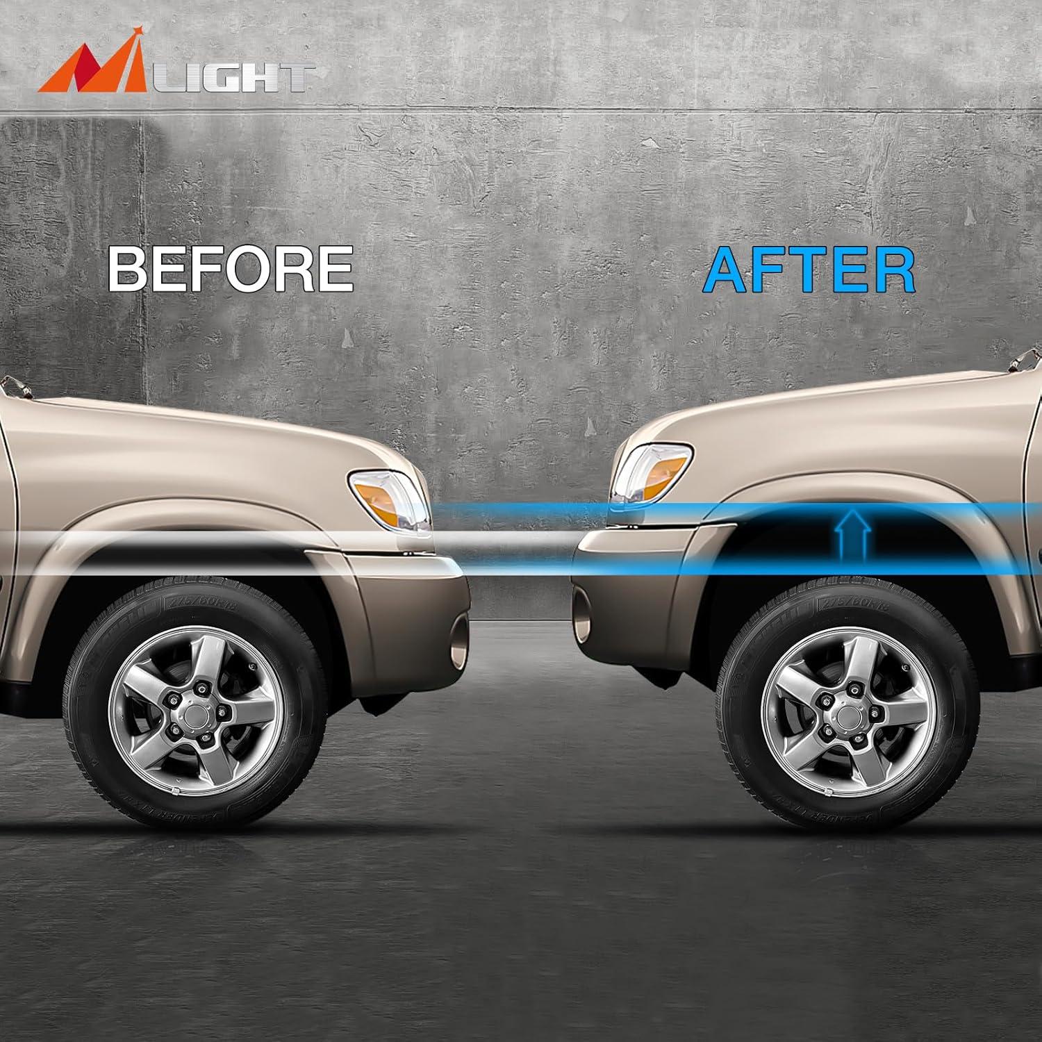 imageNilight 2 inch Tundra Leveling Lift Kit for 1999 2000 2001 2002 2003 2004 2005 2006 TUNDRA 2WD 4WD Front Raise Suspension Strut Spacers