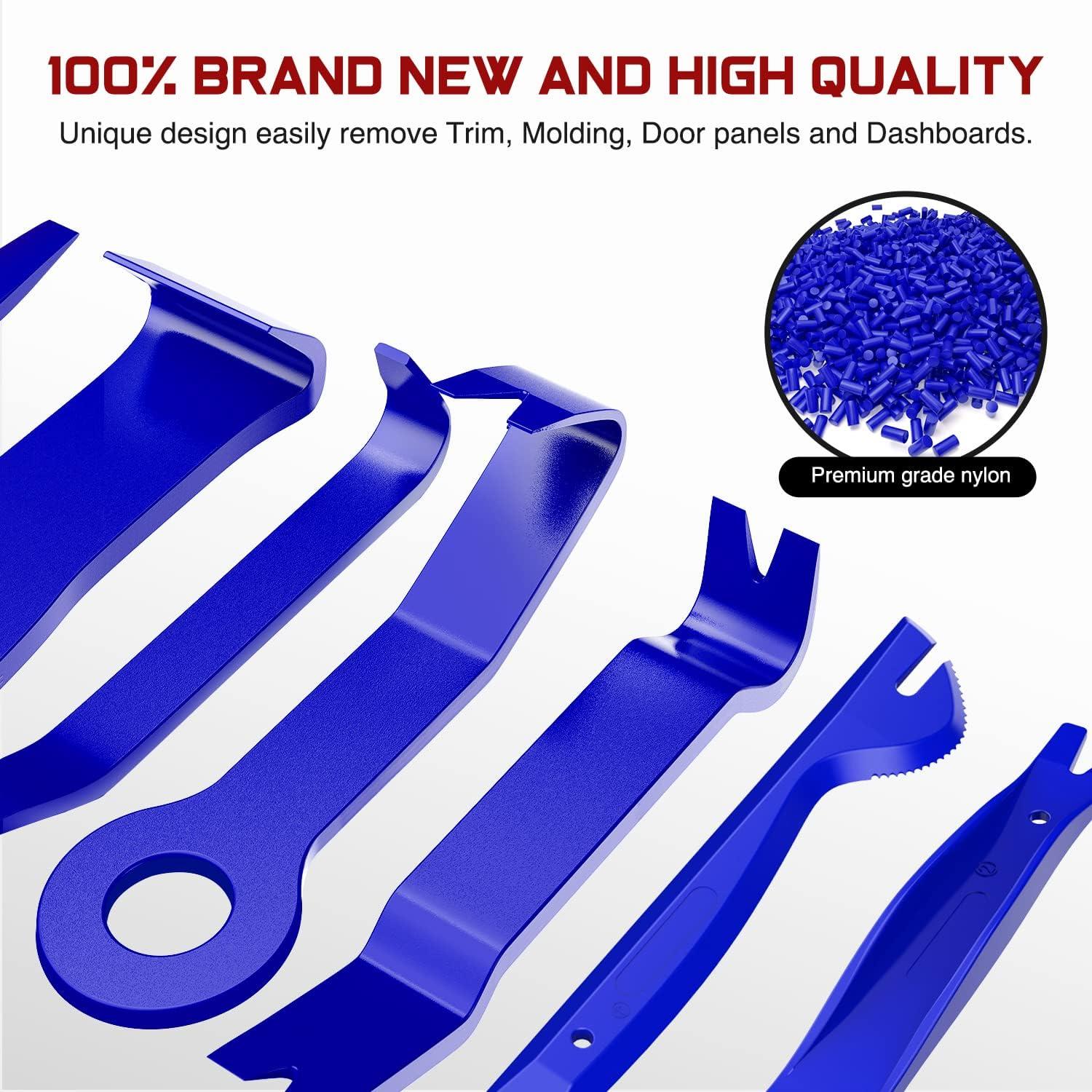 imageNilight 240PCS Bumper Retainer Clips Car Plastic Rivets Fasteners Remover Push Retainer Kit Door Trim Panel Clips for Toyota GM Ford Honda Acura Chrysler2 Years Warranty238 Clips Tools Blue