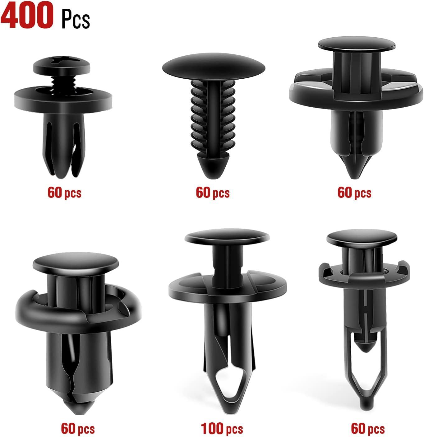 imageNilight 240PCS Bumper Retainer Clips Car Plastic Rivets Fasteners Remover Push Retainer Kit Door Trim Panel Clips for Toyota GM Ford Honda Acura Chrysler2 Years Warranty400 Clips