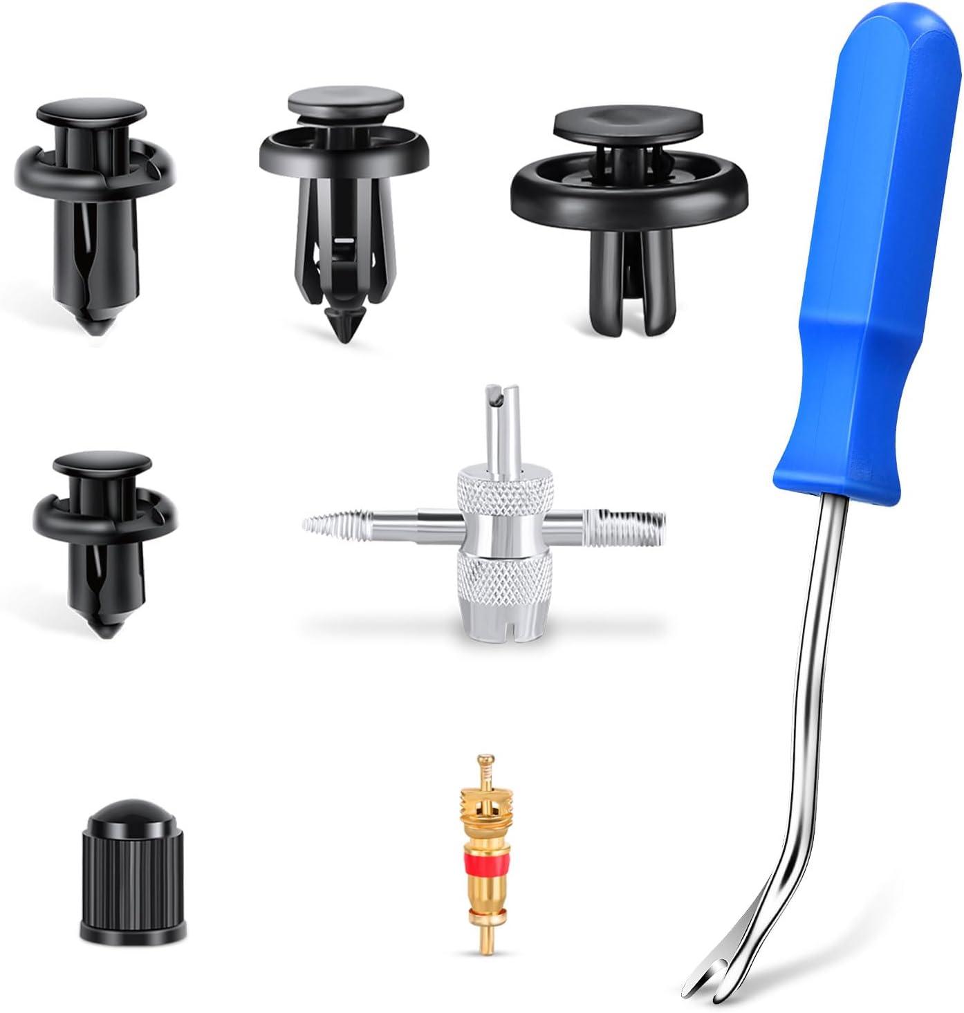 imageNilight 240PCS Bumper Retainer Clips Car Plastic Rivets Fasteners Remover Push Retainer Kit Door Trim Panel Clips for Toyota GM Ford Honda Acura Chrysler2 Years Warranty101 Clips Tools