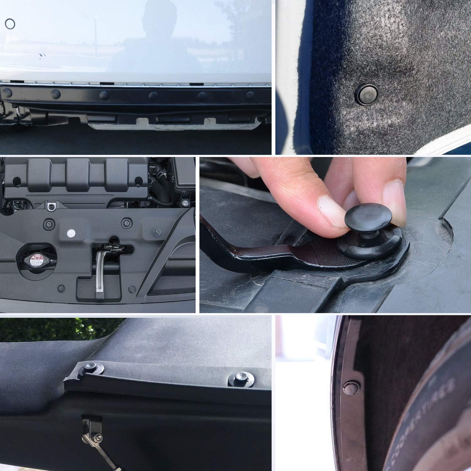 imageNilight 240PCS Bumper Retainer Clips Car Plastic Rivets Fasteners Remover Push Retainer Kit Door Trim Panel Clips for Toyota GM Ford Honda Acura Chrysler2 Years Warranty400 Clips