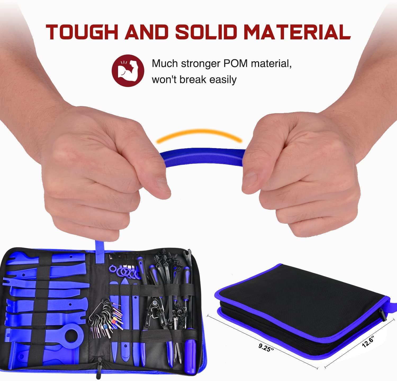 imageNilight 240PCS Bumper Retainer Clips Car Plastic Rivets Fasteners Remover Push Retainer Kit Door Trim Panel Clips for Toyota GM Ford Honda Acura Chrysler2 Years Warranty238 Clips Tools Blue