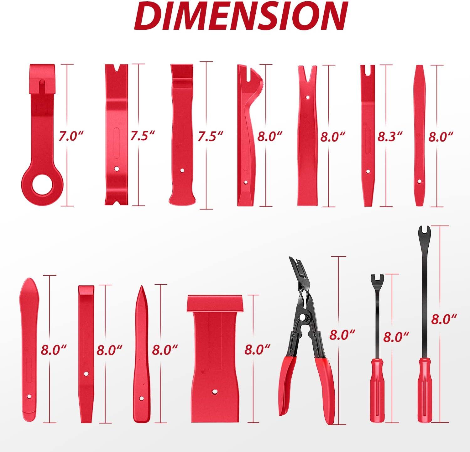 imageNilight 240PCS Bumper Retainer Clips Car Plastic Rivets Fasteners Remover Push Retainer Kit Door Trim Panel Clips for Toyota GM Ford Honda Acura Chrysler2 Years Warranty200 Clips Tools Blue