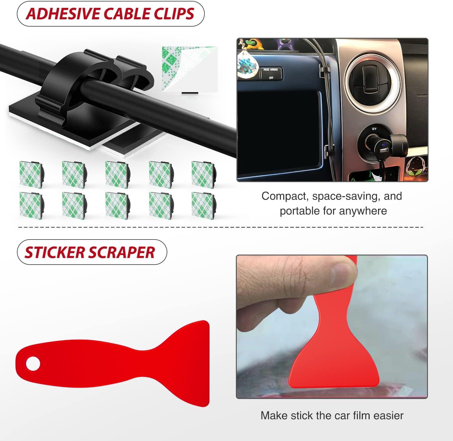 imageNilight 240PCS Bumper Retainer Clips Car Plastic Rivets Fasteners Remover Push Retainer Kit Door Trim Panel Clips for Toyota GM Ford Honda Acura Chrysler2 Years Warranty88 Clips Tools Red