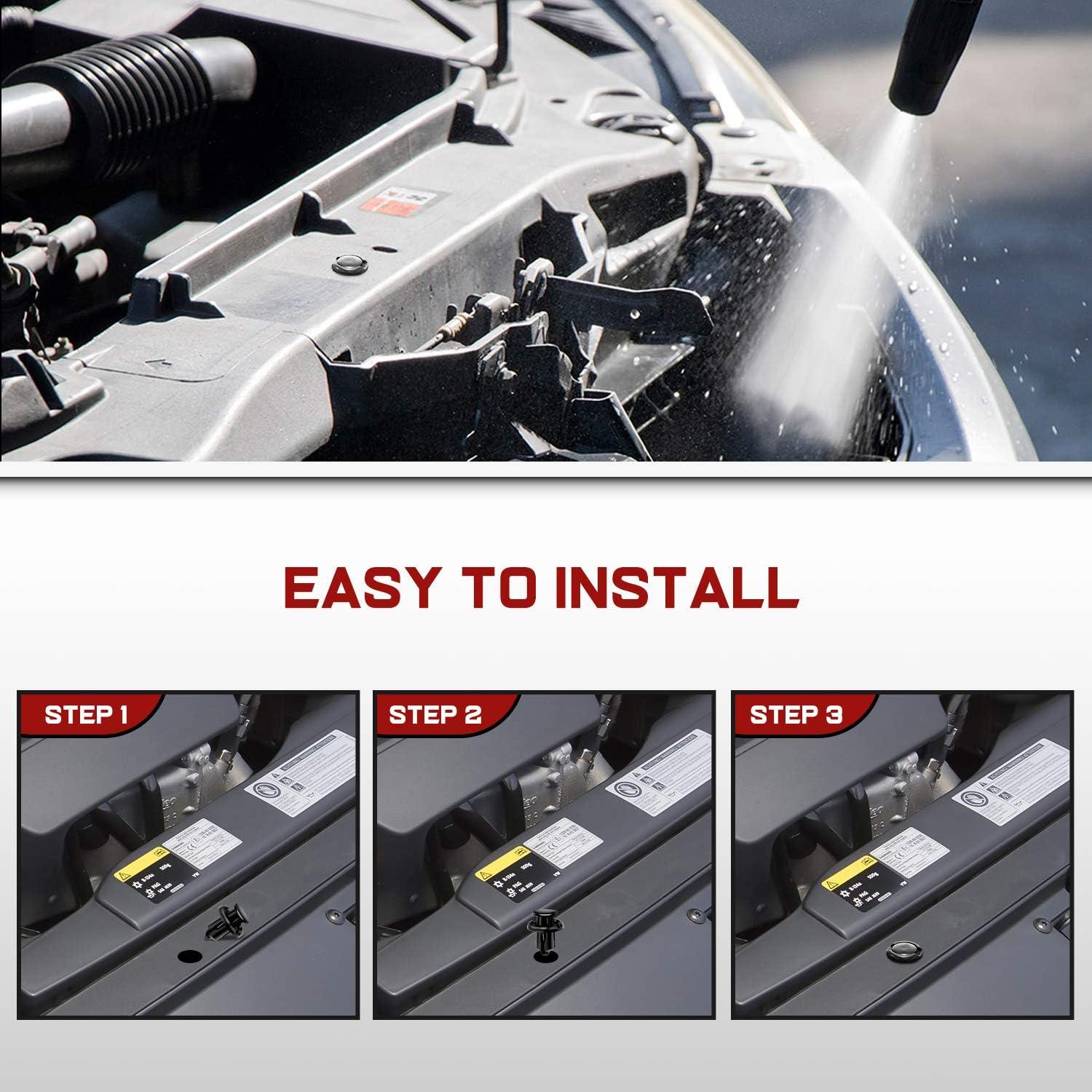 imageNilight 240PCS Bumper Retainer Clips Car Plastic Rivets Fasteners Remover Push Retainer Kit Door Trim Panel Clips for Toyota GM Ford Honda Acura Chrysler2 Years Warranty400 Clips