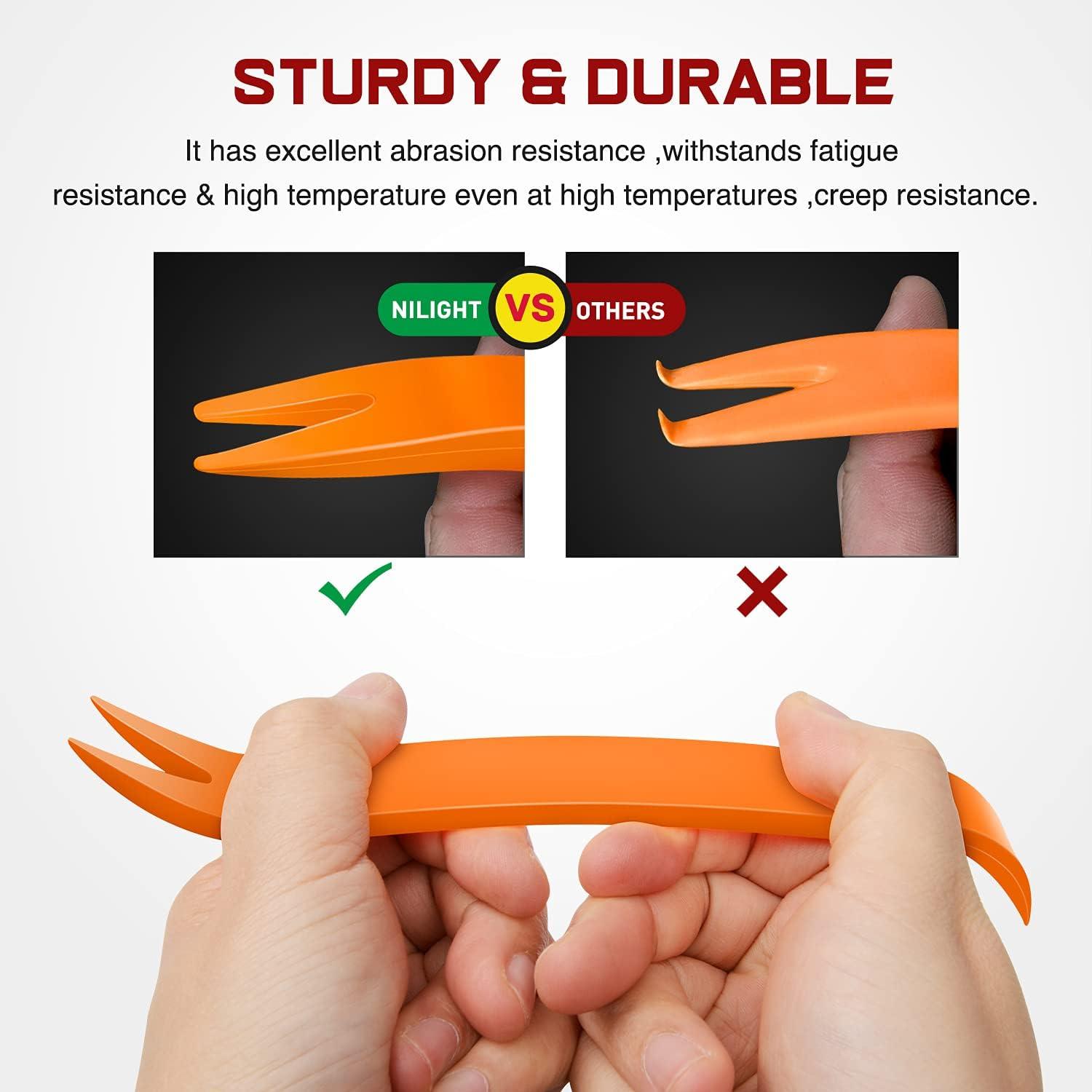 imageNilight 240PCS Bumper Retainer Clips Car Plastic Rivets Fasteners Remover Push Retainer Kit Door Trim Panel Clips for Toyota GM Ford Honda Acura Chrysler2 Years Warranty680 Clips Tools