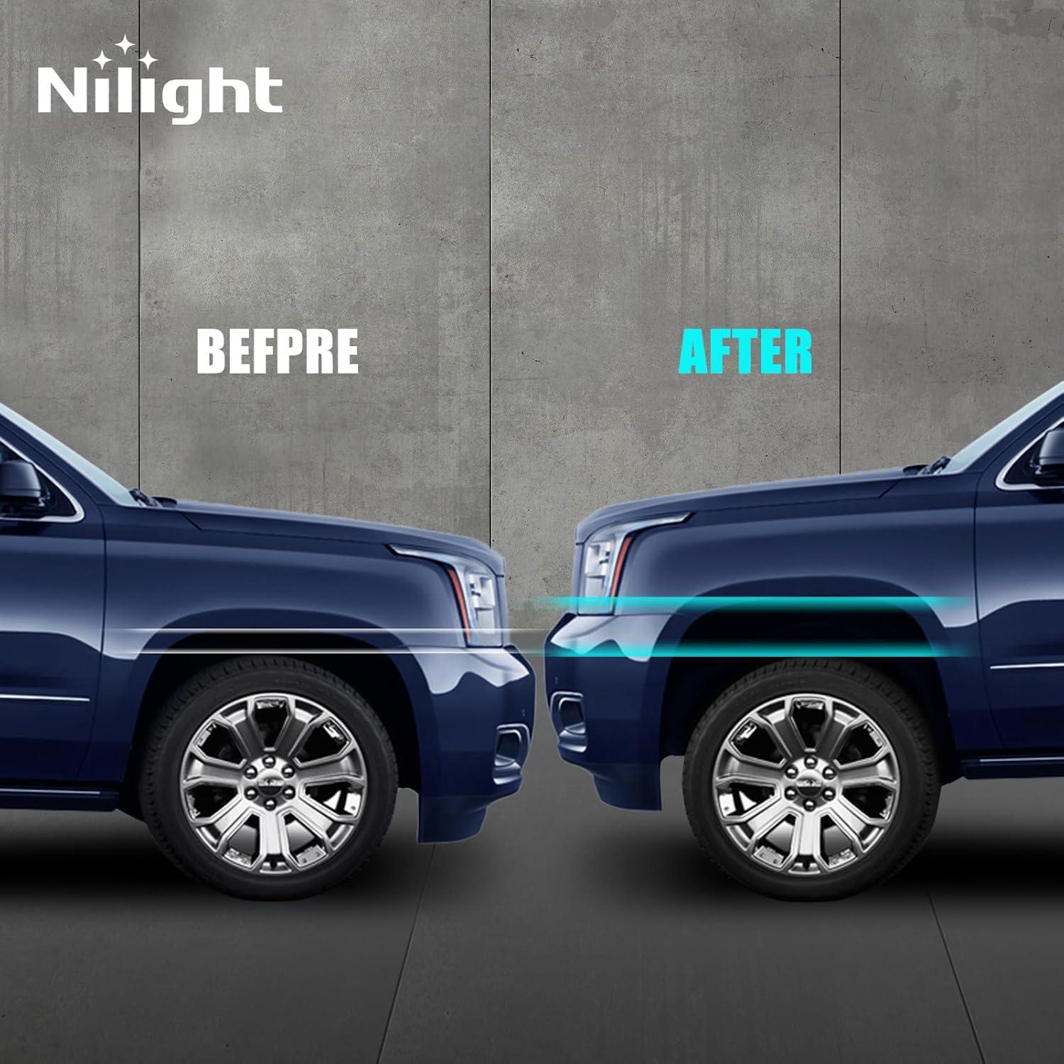 imageNilight 25inch Rear Leveling Kit for 20092023 Ram 150020002020 Tahoe Suburban Yukon 150020022013 Avalanche 1500 2WD 4WD 2007 2008 2009 2010 2011 2012 2013 Rear Raise Suspension Strut Spacers