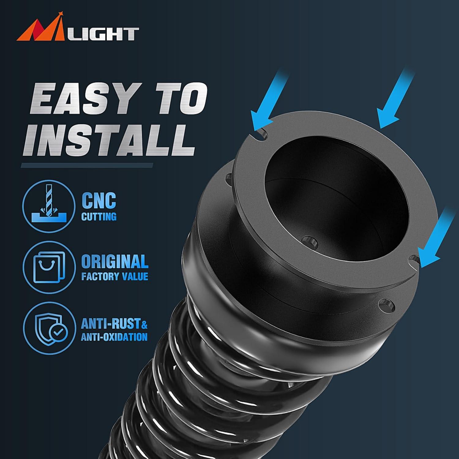 imageNilight 25quot Front Leveling Lift Kit for 2014 2015 2016 2017 2018 2019 2020 2021 2022 2023 ram 2500 4WD 20132022 ram 3500 4WD Spring Spacers and Shock Extenders Lift Kits