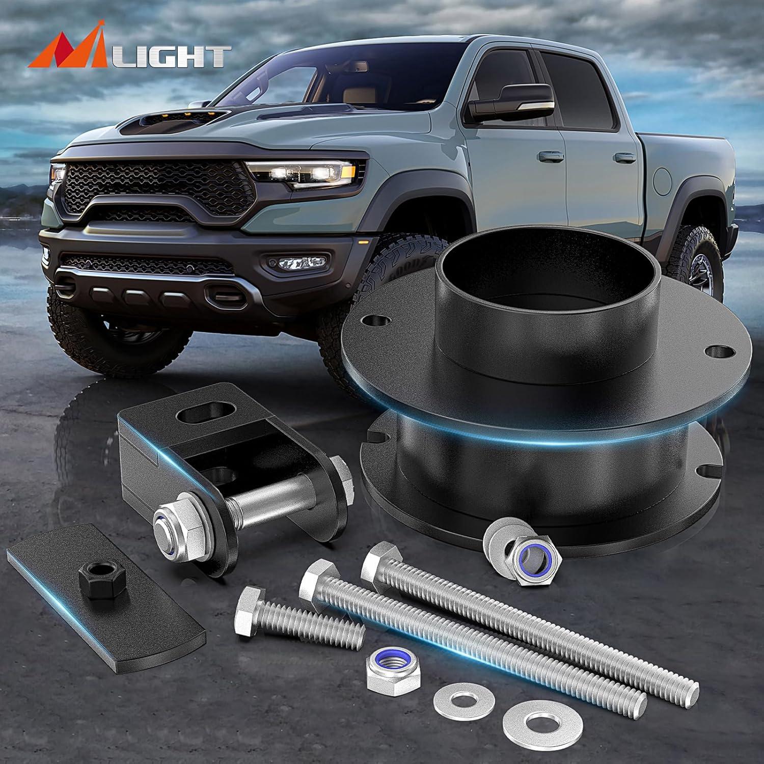 imageNilight 25quot Front Leveling Lift Kit for 2014 2015 2016 2017 2018 2019 2020 2021 2022 2023 ram 2500 4WD 20132022 ram 3500 4WD Spring Spacers and Shock Extenders Lift Kits