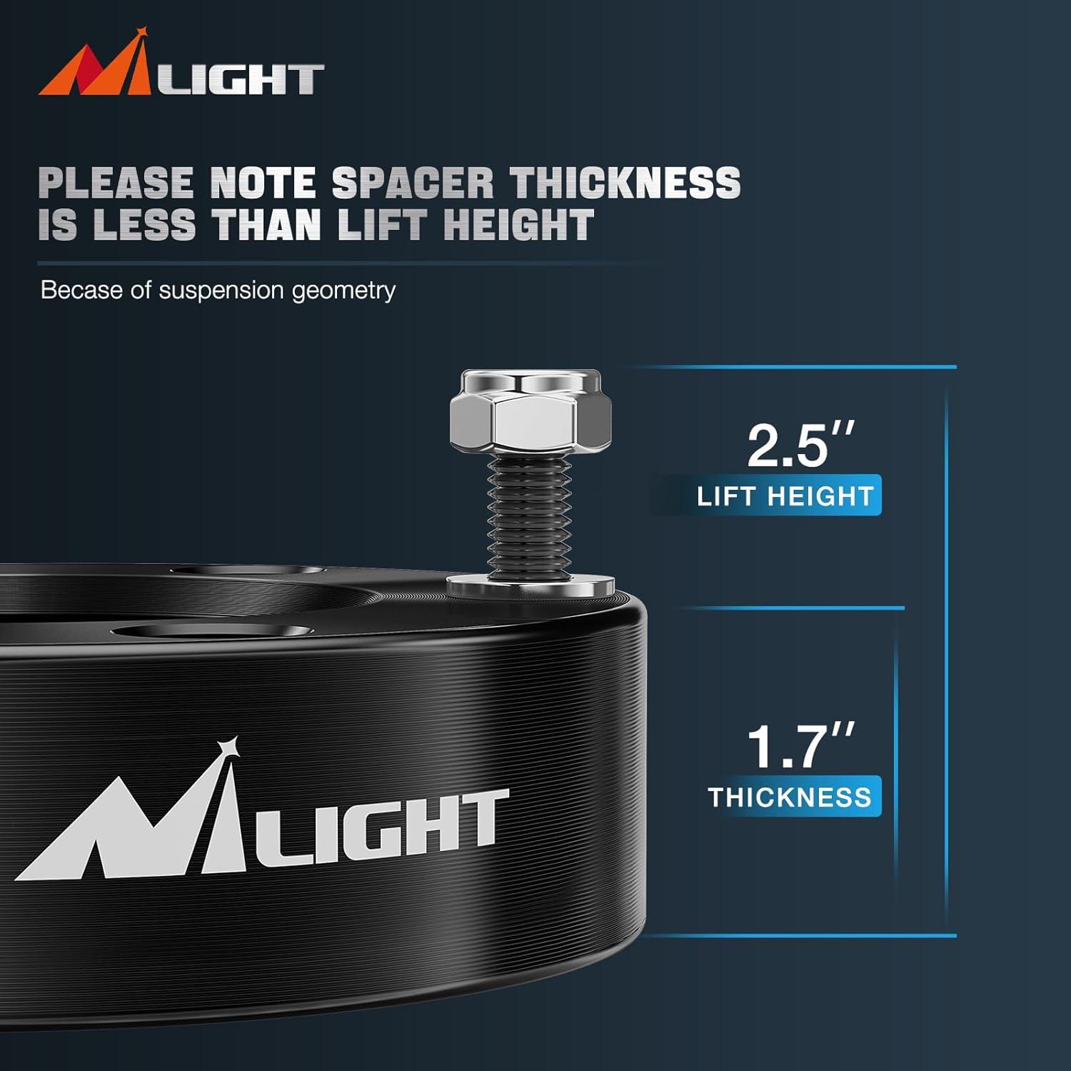 imageNilight 25quot Front Leveling Lift Kit for Chevy Silverado 1500GMC Sierra 1500 2007 2008 2009 2010 2011 2012 2013 2014 2015 2016 2017 2018 2019 2020 2021 2022 2023