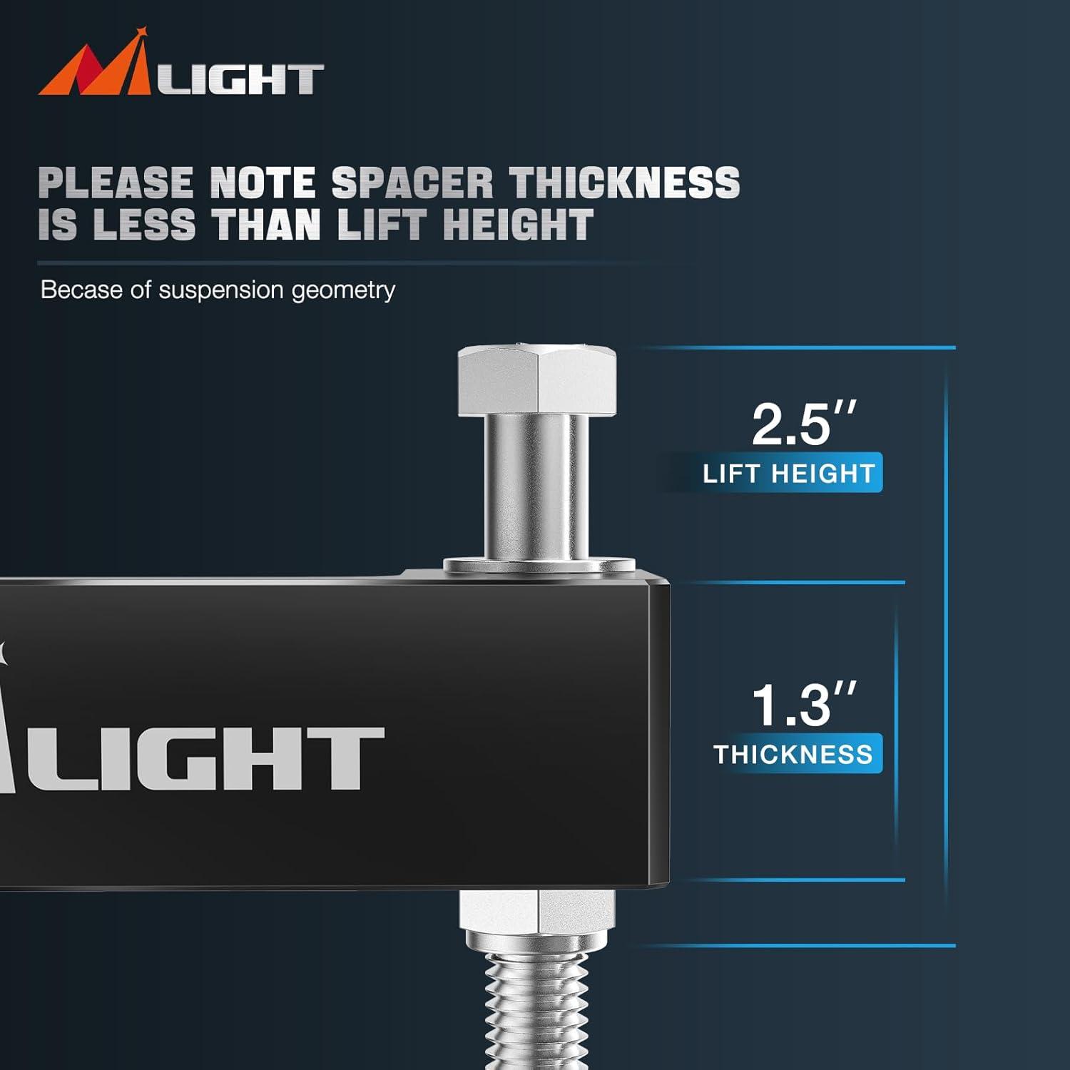 imageNilight 25quot Leveling Kit for Chevy Avalanche Silverado Suburban 1500 Tahoe Sierra Yukon XL1500 2007 2008 2009 2010 2011 2012 2013 2014 2015 2016 2017 2018 2019 2020 2021 2022 2023