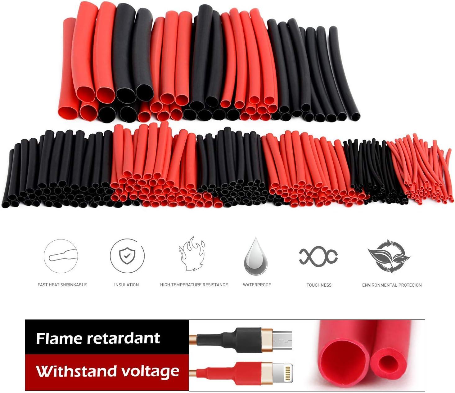imageNilight 270 pcs 31 Dual Wall Adhesive Heat Shrink Tubing kit 6 SizesDia 116quot 332quot 18quot 316quot 14quot Best Cable Sleeve Tube Assortment  2 Years Warranty