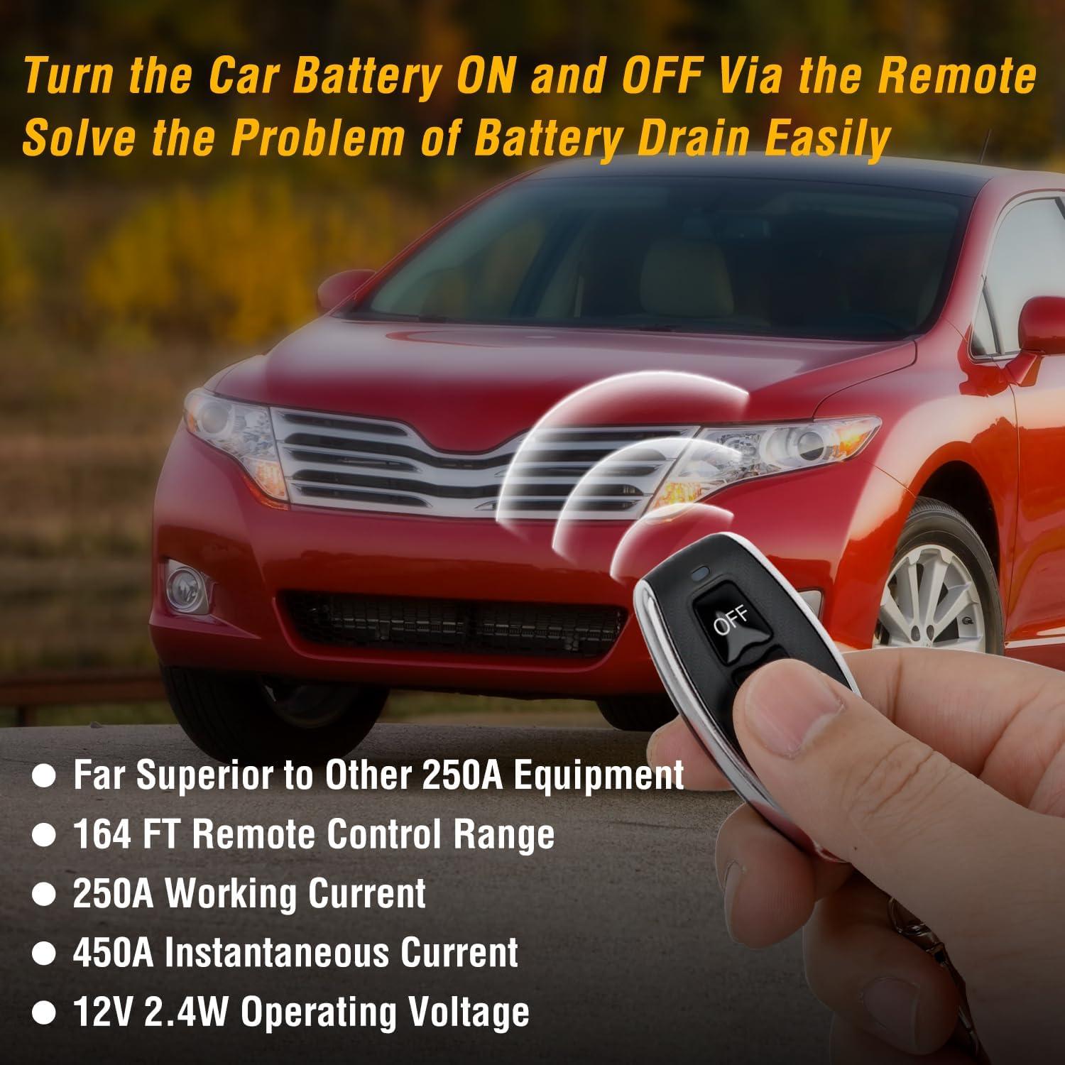 imageNilight 2PC 120A Starter Relay 4 Pin Split Relays Switch 12V Continuous SPST High Current 4 Terminal Car Starter Control wCopper Wire Lugs for Automotive Car Truck Camper250A Standard