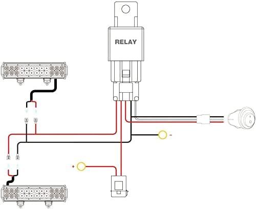 imageNilight 2PCS 42W Light Pods Flush Mount Spot Flood Amber White Strobe 6 Modes Memory Function OffRoad Truck Car ATV SUV Cabin Boat with 16AWG Wiring Harness Kit2 LeadsAmber