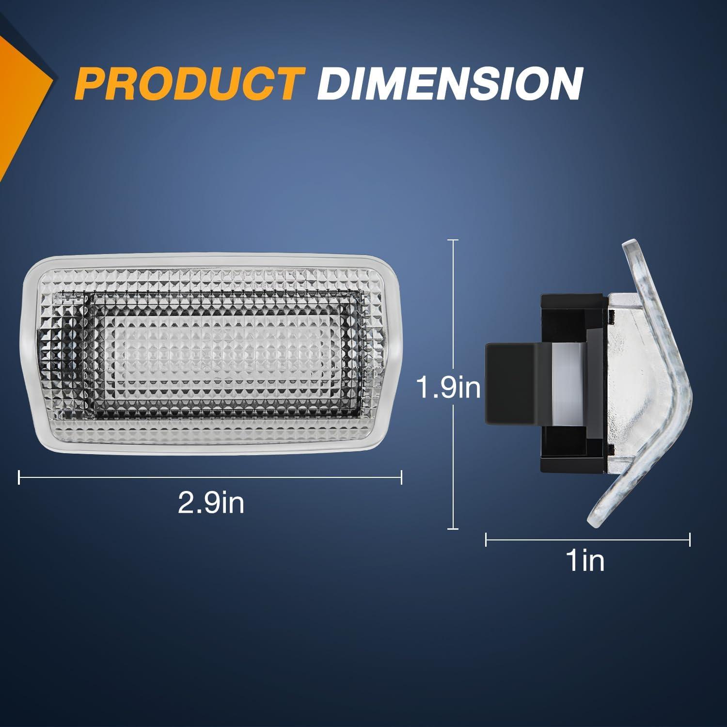 imageNilight 2PCS LED Interior Door Panel Light Courtesy Warning Lights Aqua Beam Plug and Play for Toyota Avalon Sienna Venza Camry Prius 4Runner Lexus IS ES GS LS RX GX LXBlue