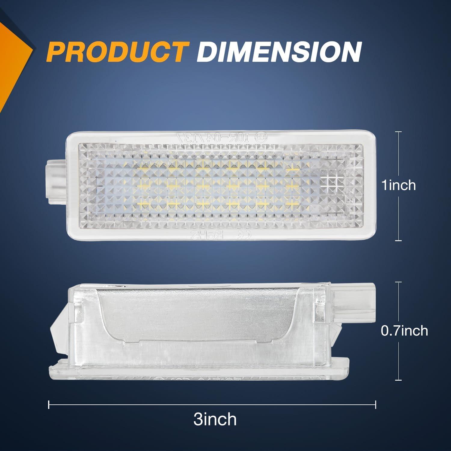 imageNilight 2PCS LED Interior Door Panel Light Courtesy Warning Lights Aqua Beam Plug and Play for Toyota Avalon Sienna Venza Camry Prius 4Runner Lexus IS ES GS LS RX GX LXAqua