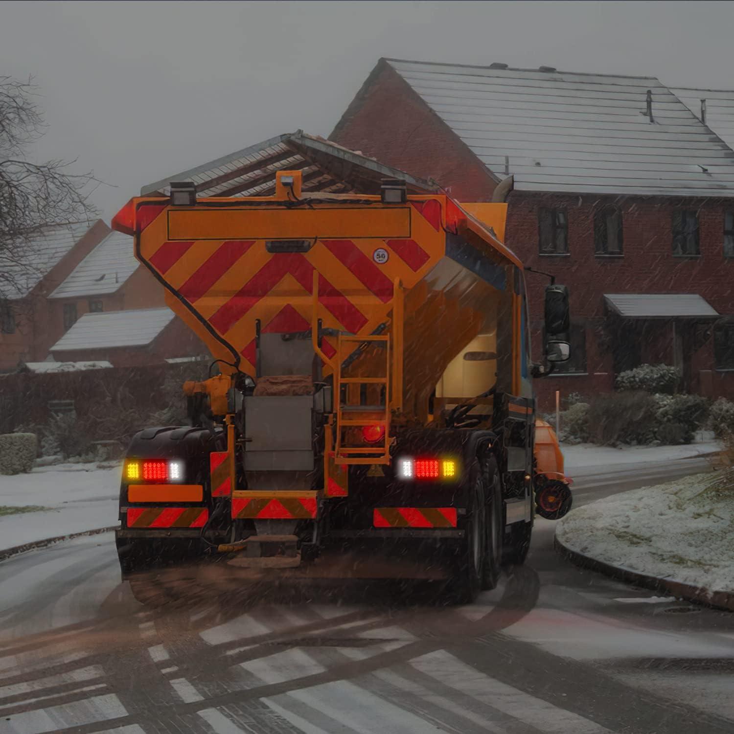 imageNilight 2PCS Trailer Tail Light Kit 40 LED Running Brake Turn Signals Reverse lights Waterproof for 1030V Truck RV UTV Camper Van Boat2Pcs 40LED Trailer Tail Light