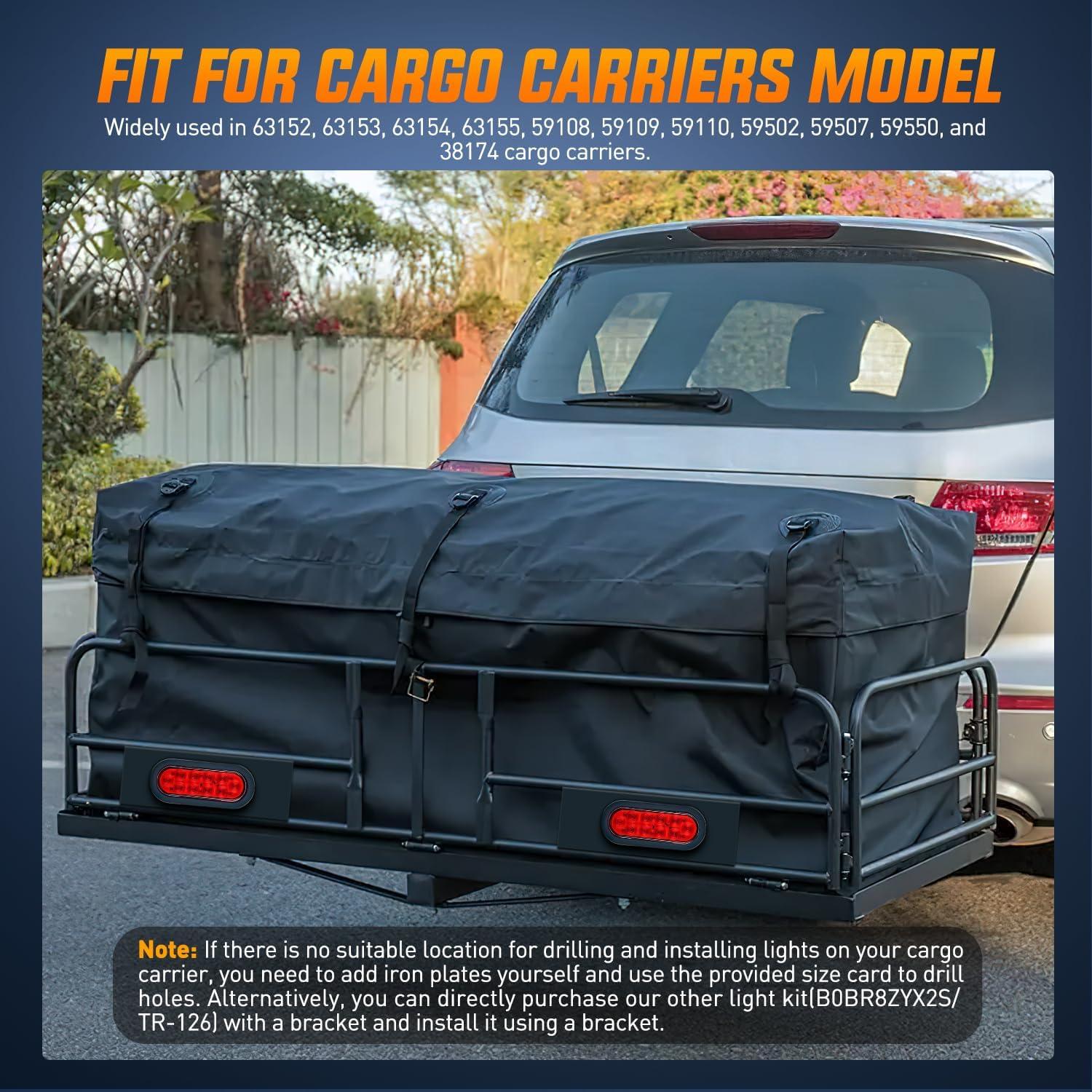 imageNilight 2PCS Trailer Tail Light Kit 40 LED Running Brake Turn Signals Reverse lights Waterproof for 1030V Truck RV UTV Camper Van Boat2Pcs 6 Trailer Lights and Wire Harness