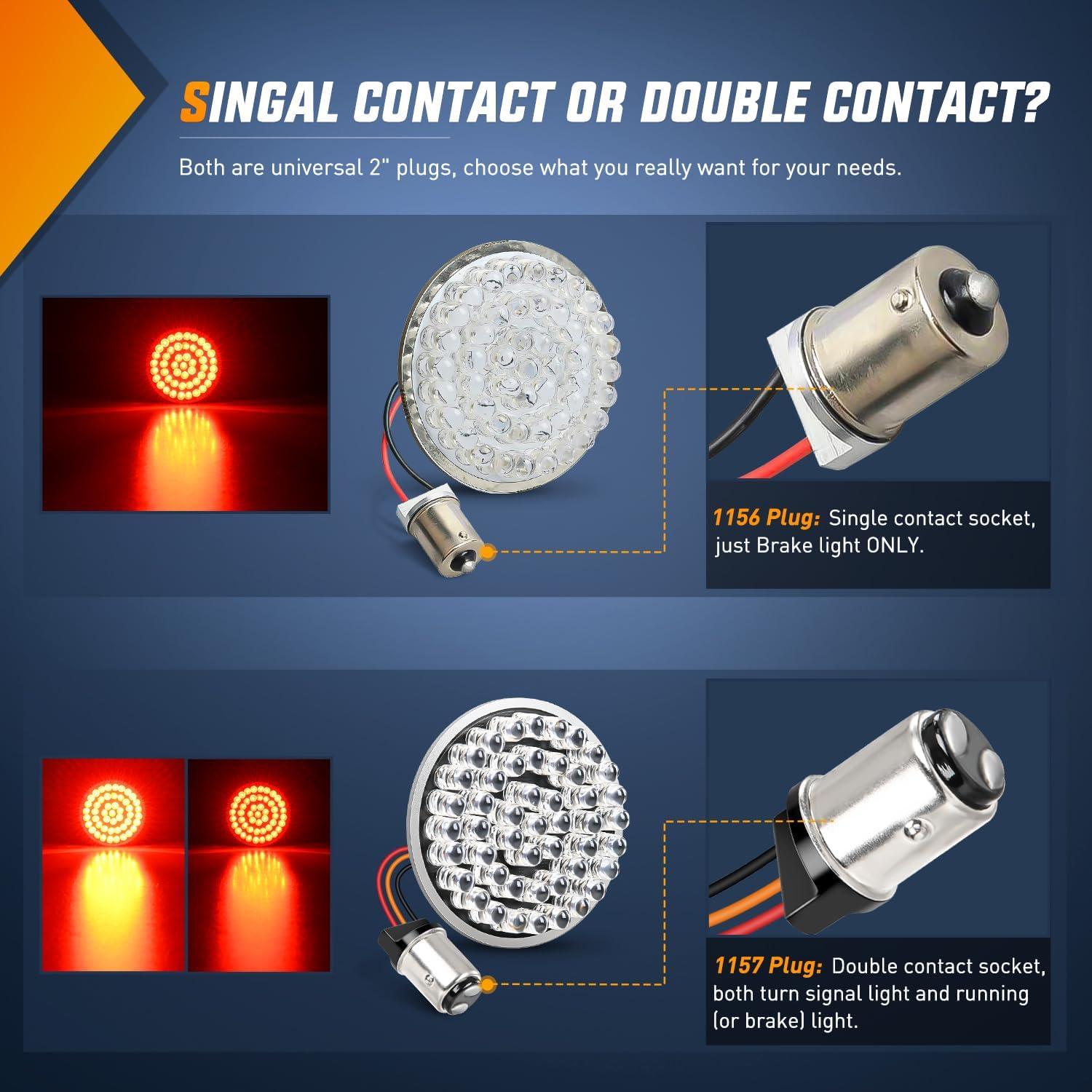 imageNilight 2PCS Trailer Tail Light Kit 40 LED Running Brake Turn Signals Reverse lights Waterproof for 1030V Truck RV UTV Camper Van BoatClear turn signal light