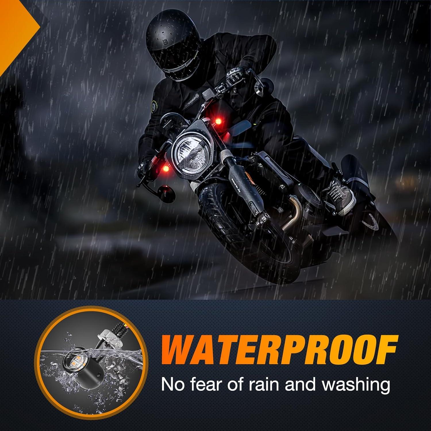 imageNilight 2PCS Trailer Tail Light Kit 40 LED Running Brake Turn Signals Reverse lights Waterproof for 1030V Truck RV UTV Camper Van BoatMotorcycle Turn Signal Light RedAmber