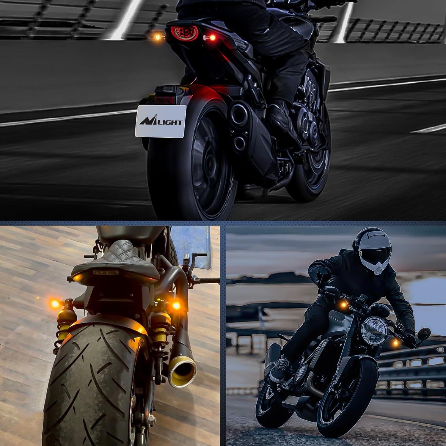 imageNilight 2PCS Trailer Tail Light Kit 40 LED Running Brake Turn Signals Reverse lights Waterproof for 1030V Truck RV UTV Camper Van BoatMotorcycle Turn Signal Light RedAmber