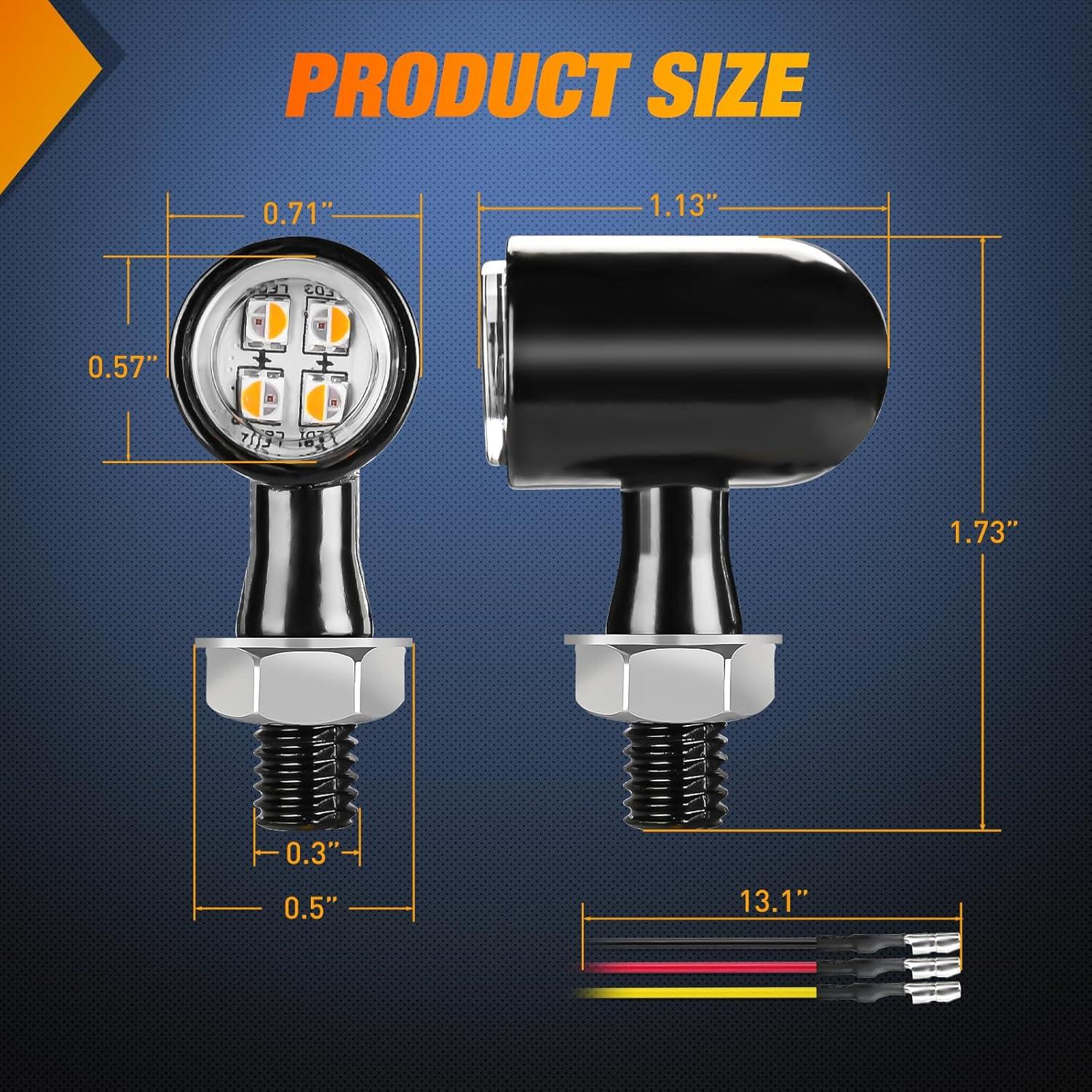 imageNilight 2PCS Trailer Tail Light Kit 40 LED Running Brake Turn Signals Reverse lights Waterproof for 1030V Truck RV UTV Camper Van BoatMotorcycle Turn Signal Light RedAmber