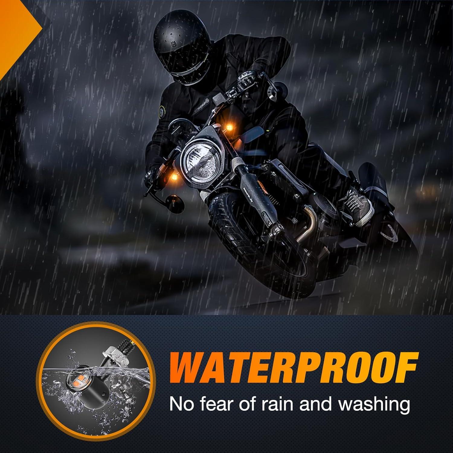 imageNilight 2PCS Trailer Tail Light Kit 40 LED Running Brake Turn Signals Reverse lights Waterproof for 1030V Truck RV UTV Camper Van BoatMotorcycle Turn Signal Light Amber