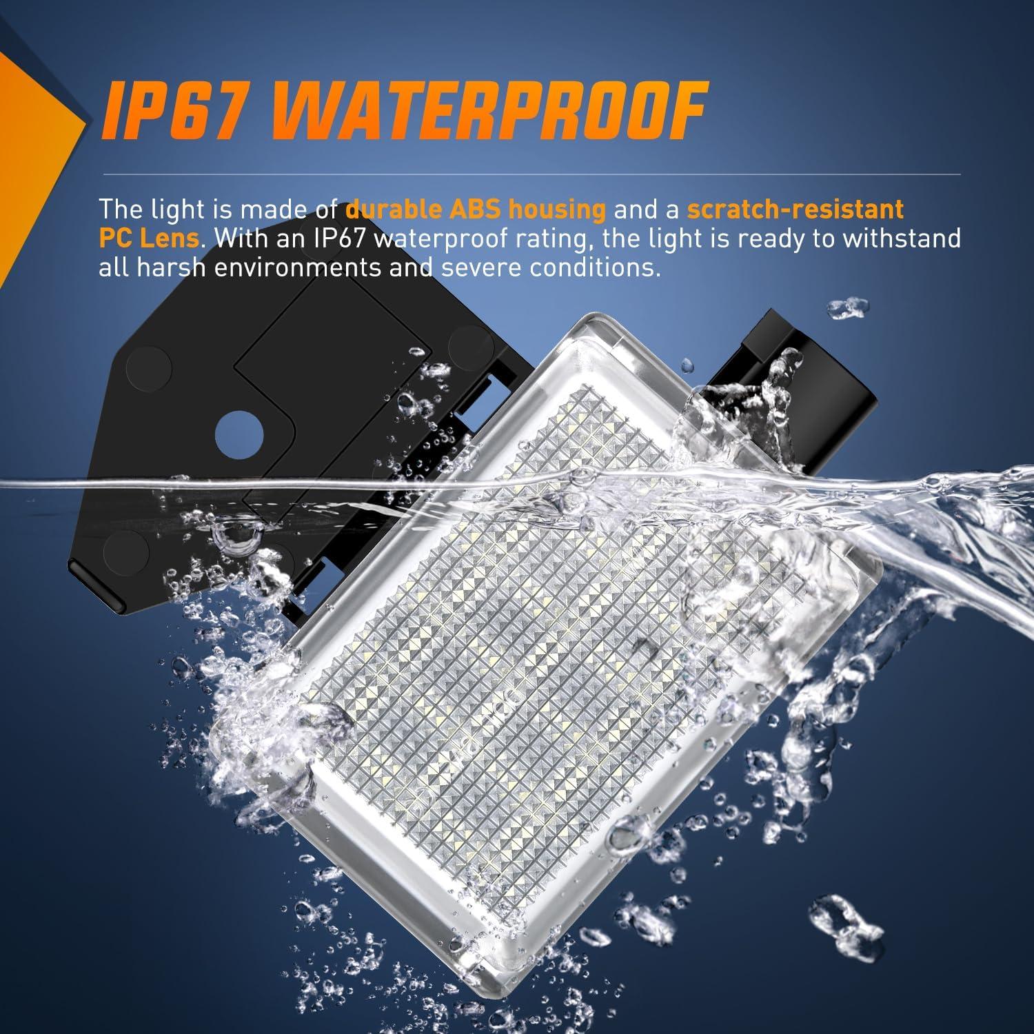 imageNilight 2pcs Under Hood Light Strip 42LED Waterproof Underhood Work Light with OnOff Switch Blade Fuse Engine Bay Repair Light White 12V for Car Truck SUVfor Ram Dakota Charger  Wrangler Grand Cherokee