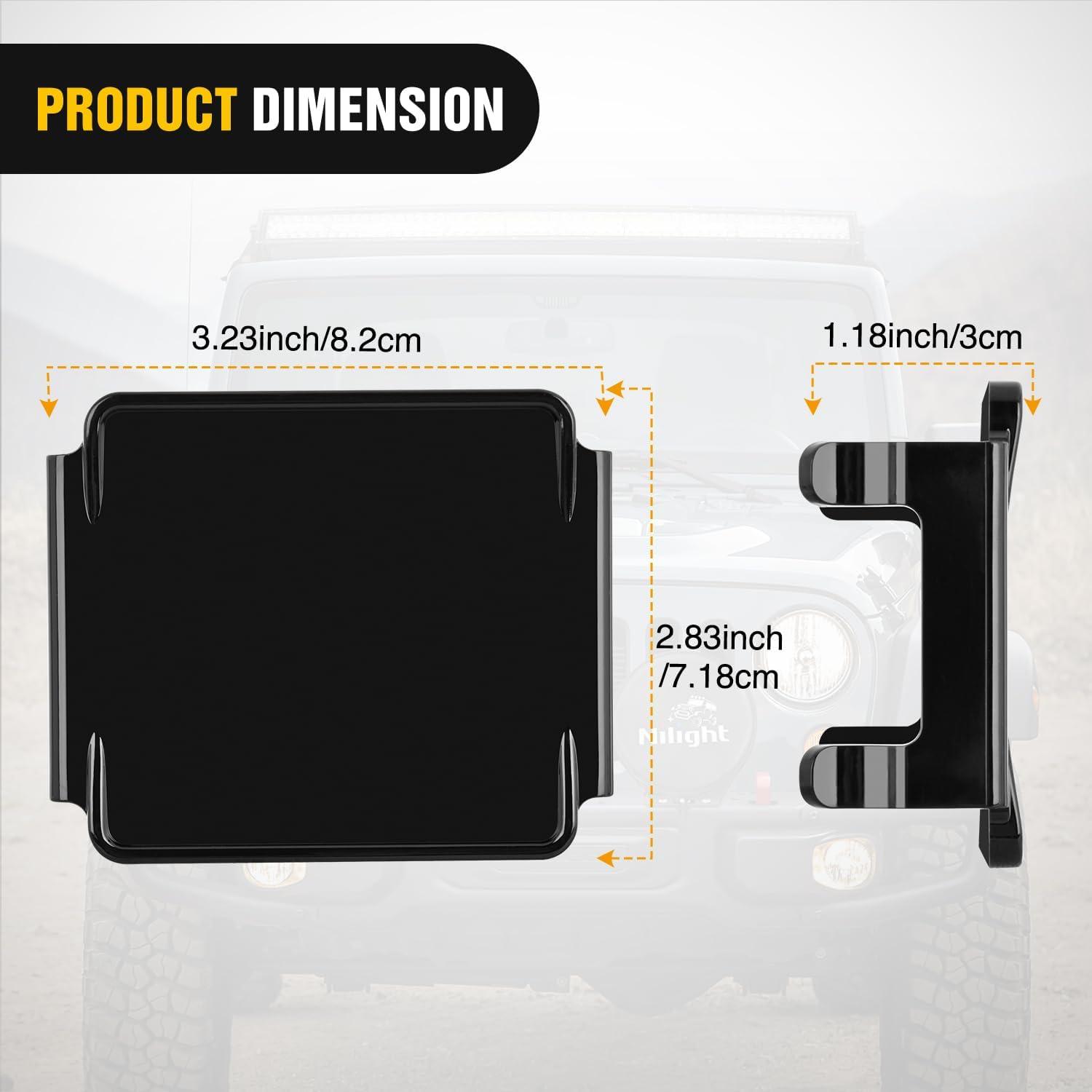 imageNilight 3 inch Cube Light Pod Cover 2 PCS Black Protective Covers Durable Polycarbonate Lens Waterproof Dustproof ScratchProof for Square Lights Off Road Driving Lighting