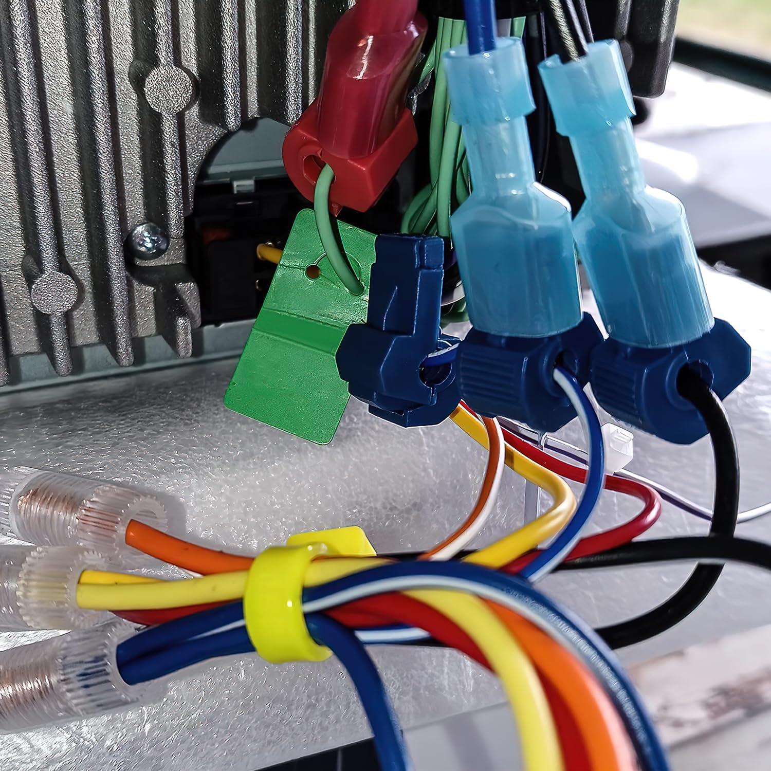 imageNilight 360PCS TTap Wire Connectors SelfStripping Quick Splice Electrical Terminals Insulated Male Disconnect Spade Assortment Kit with Storage Case120Pcs 1210AWG