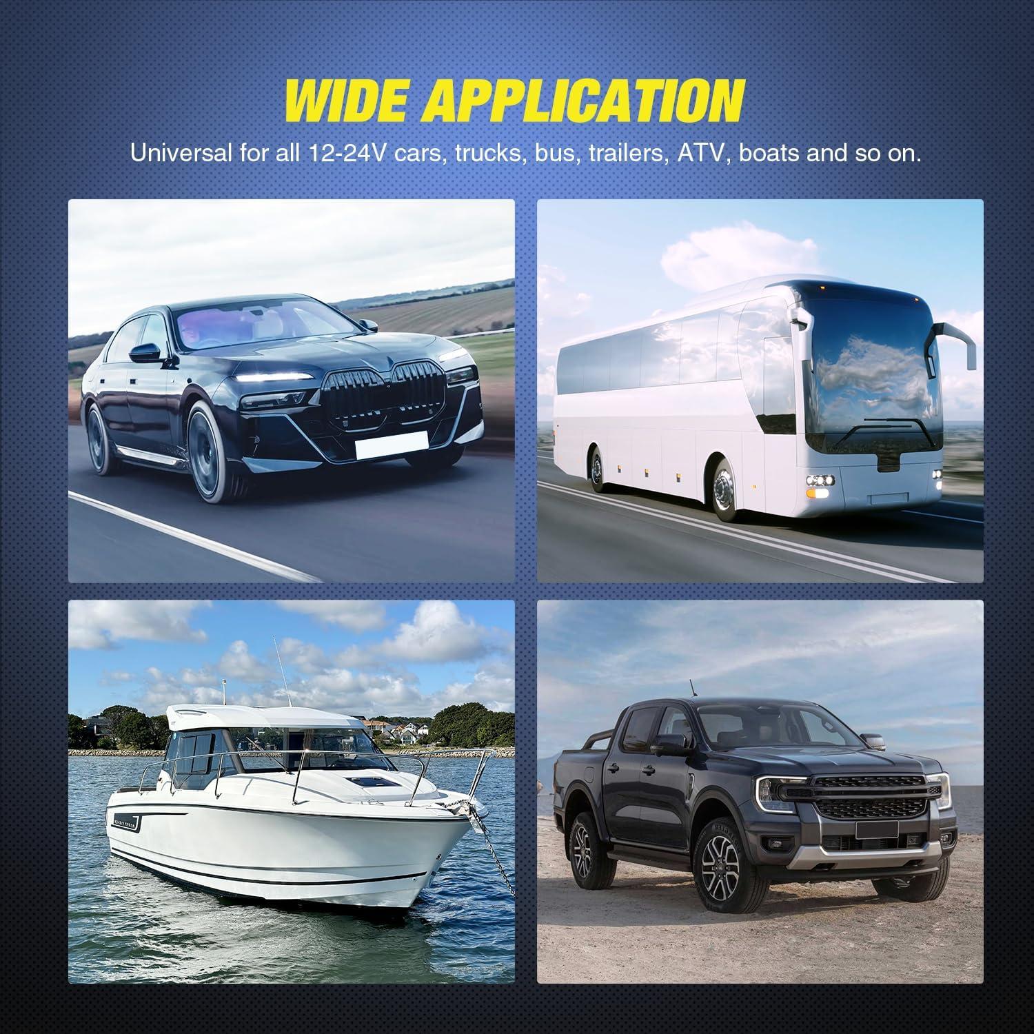 imageNilight 4 in 1 Charger Socket Panel Dual QC30 USB Charger with LED Voltmeter Display and Cigarette Lighter Socket and Power Cutoff SwitchAvoid Battery Drain Off Switch for UTV ATVBlack RedPD Type C  USB