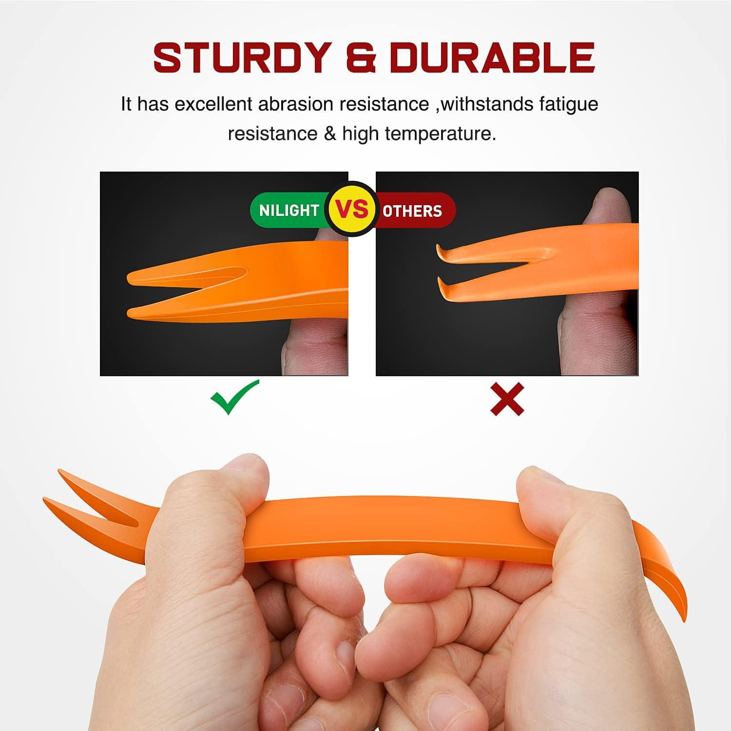 imageNilight 415 Pcs Car Retainer Clips ampamp Fastener Remover  18 Most Popular Sizes Auto Push Pin Rivets Set Door Trim Panel Compatible with GM Ford Toyota Honda Chrysler2 Years Warranty CL19420Pcs Clips Remover