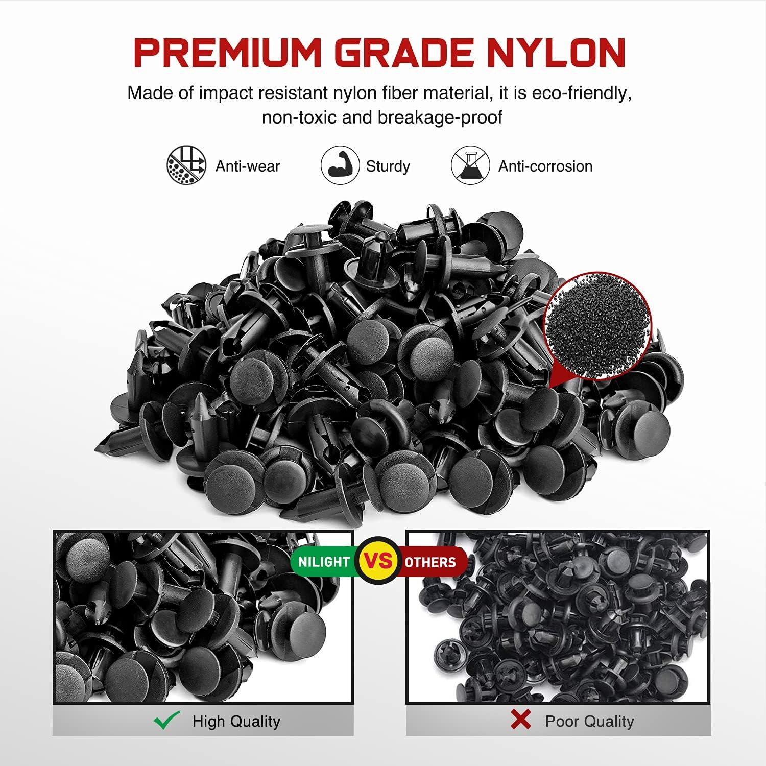 imageNilight 415 Pcs Car Retainer Clips ampamp Fastener Remover  18 Most Popular Sizes Auto Push Pin Rivets Set Door Trim Panel Compatible with GM Ford Toyota Honda Chrysler2 Years Warranty CL19150Pcs Clips  Remover