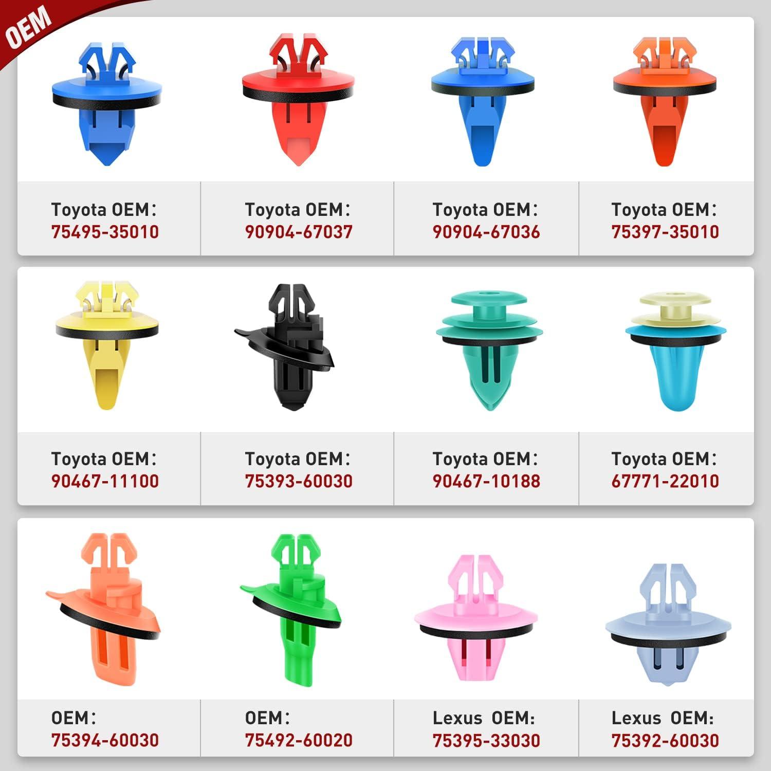 imageNilight 415 Pcs Car Retainer Clips ampamp Fastener Remover  18 Most Popular Sizes Auto Push Pin Rivets Set Door Trim Panel Compatible with GM Ford Toyota Honda Chrysler2 Years Warranty CL19420Pcs Clips Remover