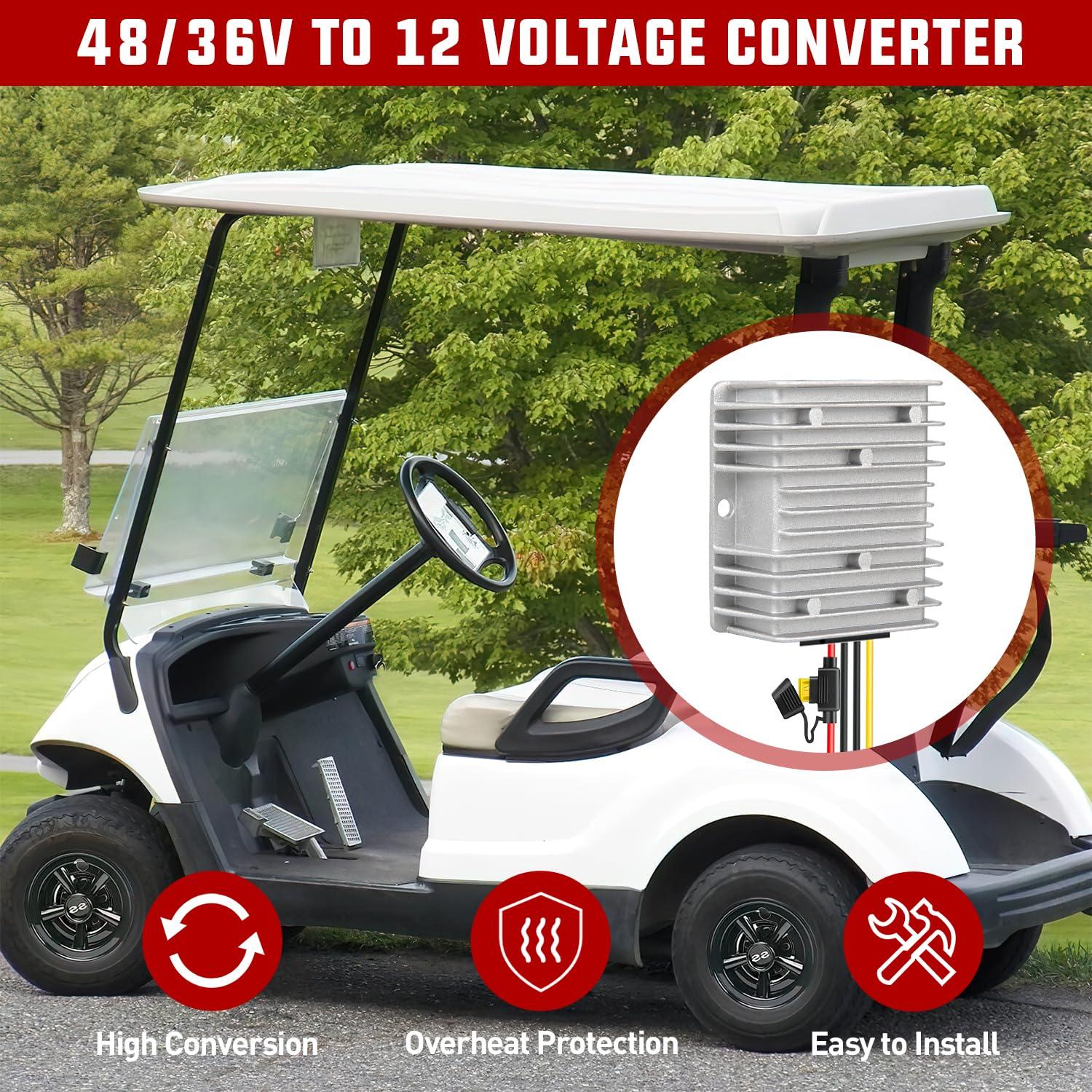 imageNilight 48V 36V to 12V Voltage Converter 240W 20A Regulator Step Down to 12VDC Waterproof DC Convert Reducer Power Supply Transformer Module for Golf Cart Scooters36V48V to 12V 20A 240W