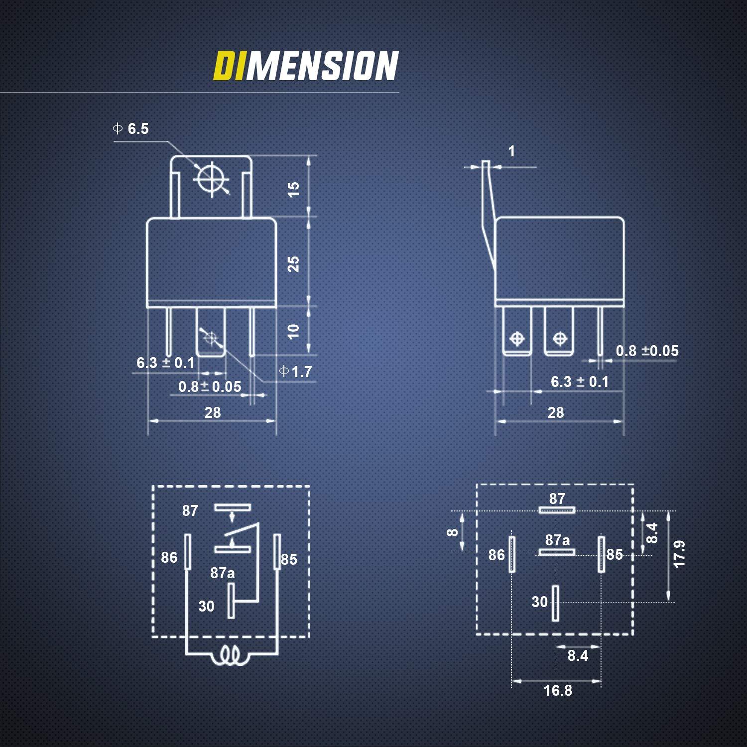 imageNilight 4PCS Flasher Relay Adjustable 3 Pin CF13 JL02 Electronic Blinker Relay 12V 150W Fixes Car Turn Signal and Hazard Warn Hyper Blink Flash or No Flash for LED and Halogen Bulbs 2 Years Warranty5Pin Electrical Relay