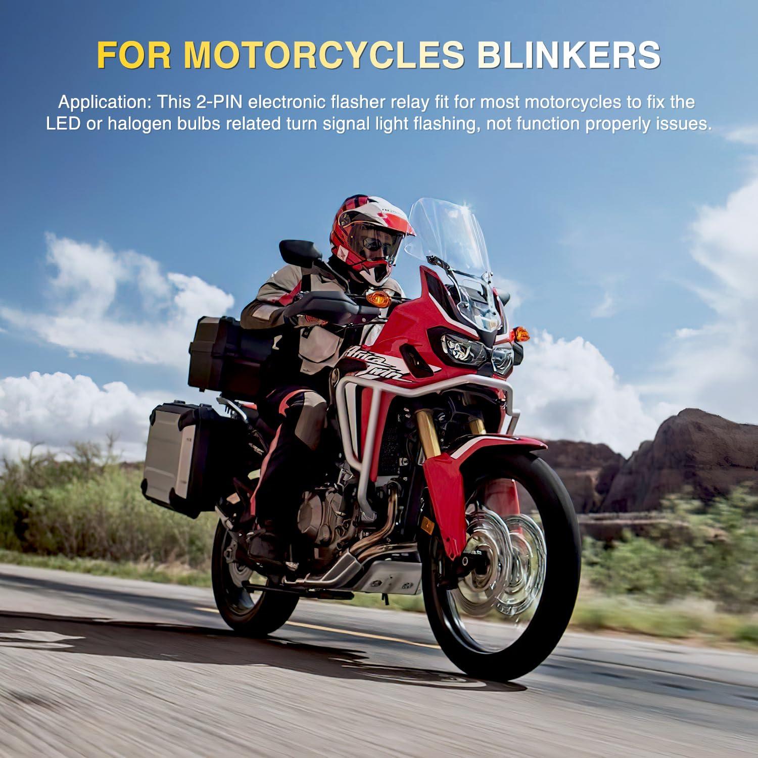 imageNilight 4PCS Flasher Relay Adjustable 3 Pin CF13 JL02 Electronic Blinker Relay 12V 150W Fixes Car Turn Signal and Hazard Warn Hyper Blink Flash or No Flash for LED and Halogen Bulbs 2 Years Warranty2 Pin Blinker Relay