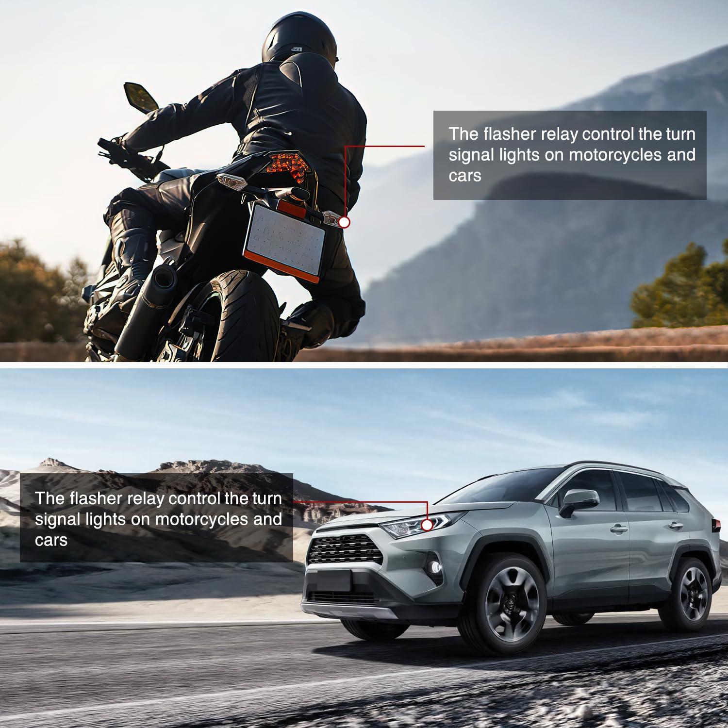 imageNilight 4PCS Flasher Relay Adjustable 3 Pin CF13 JL02 Electronic Blinker Relay 12V 150W Fixes Car Turn Signal and Hazard Warn Hyper Blink Flash or No Flash for LED and Halogen Bulbs 2 Years Warranty4 Pin Blinker Relay