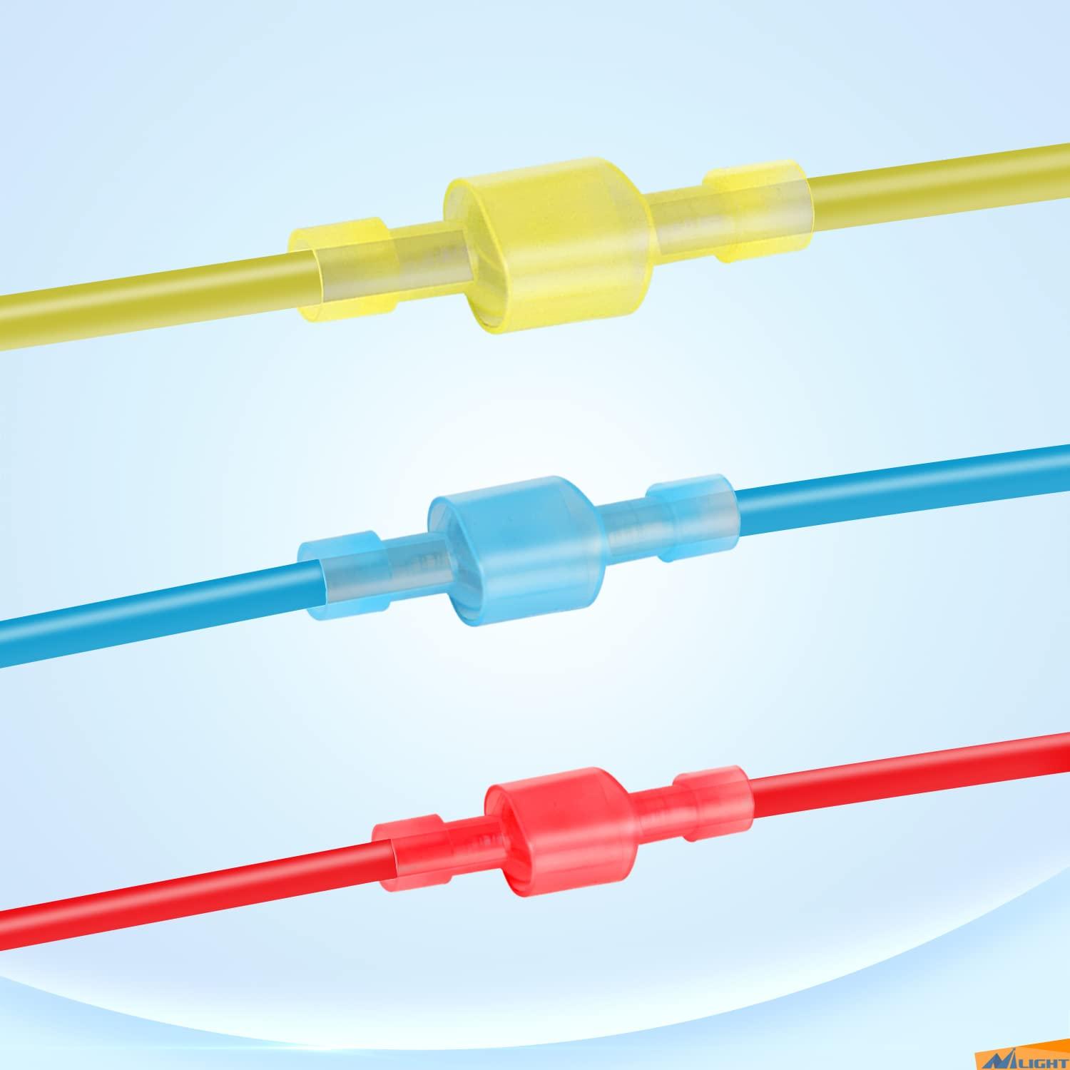 imageNilight 50022R 160pcs Nylon Fully Insulated MaleFemale Spade Crimp Quick Disconnects Wire Terminals Connector Set400PCS Spade Terminal