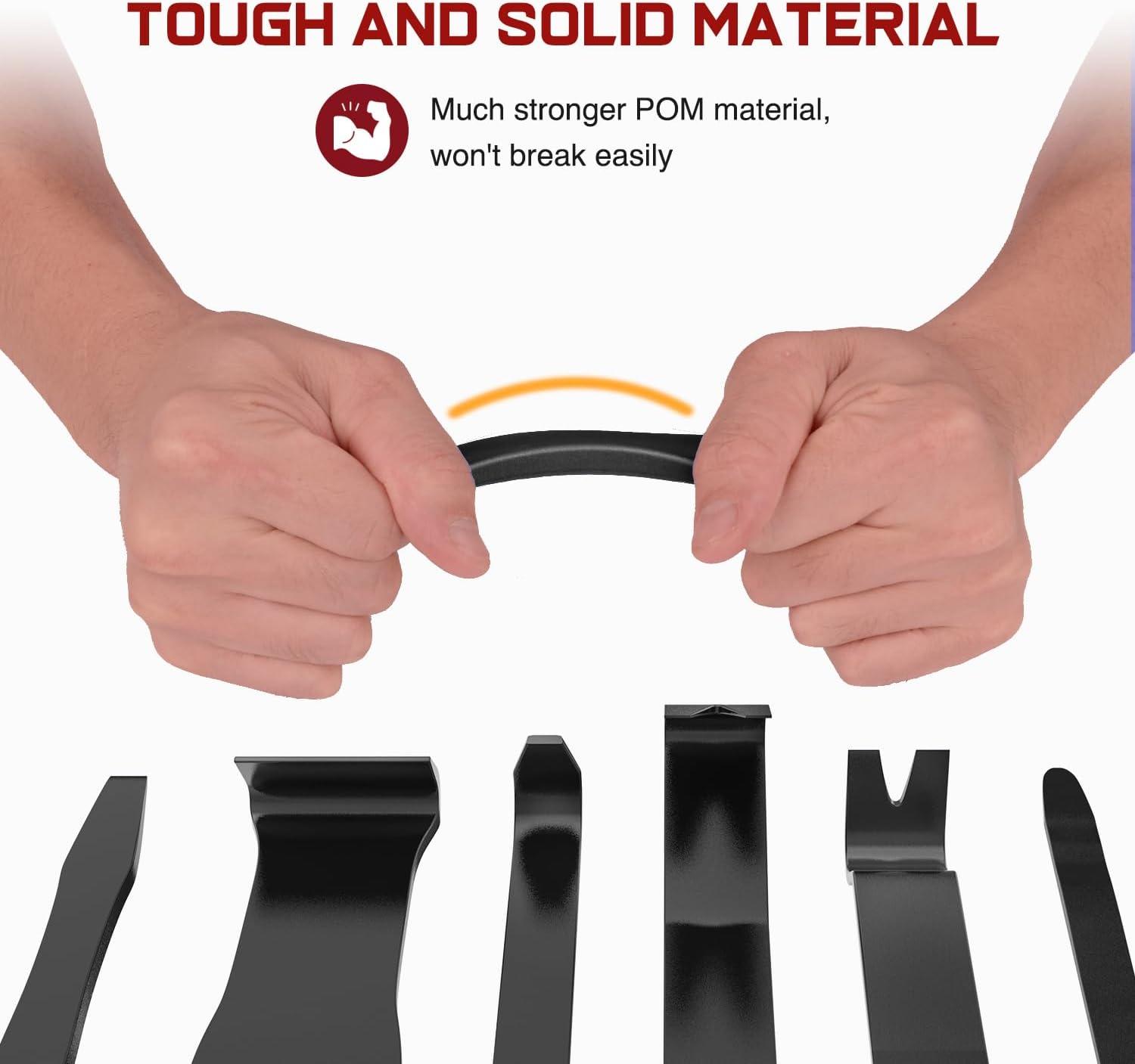 imageNilight 5PCS Auto Trim Removal Tool Set for Car Audio Dash Panel Window Molding Fastener Remover Tool KitBlack