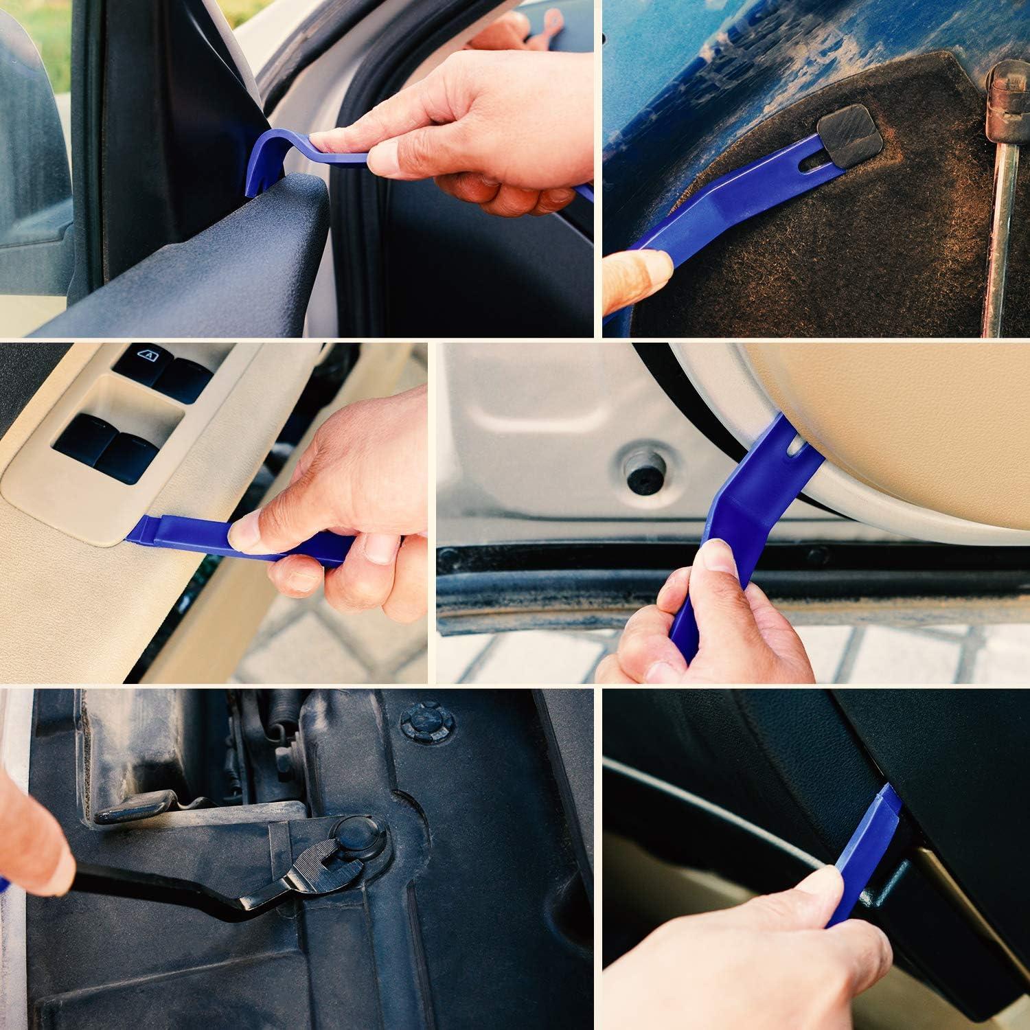 imageNilight 5PCS Auto Trim Removal Tool Set for Car Audio Dash Panel Window Molding Fastener Remover Tool KitBlue