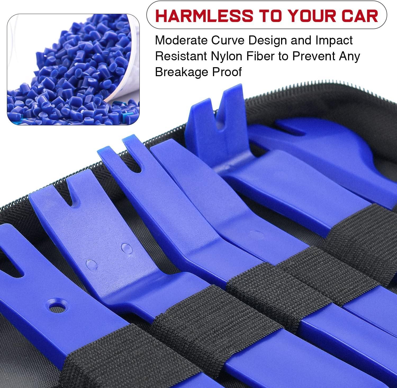 imageNilight 5PCS Auto Trim Removal Tool Set for Car Audio Dash Panel Window Molding Fastener Remover Tool KitBlue